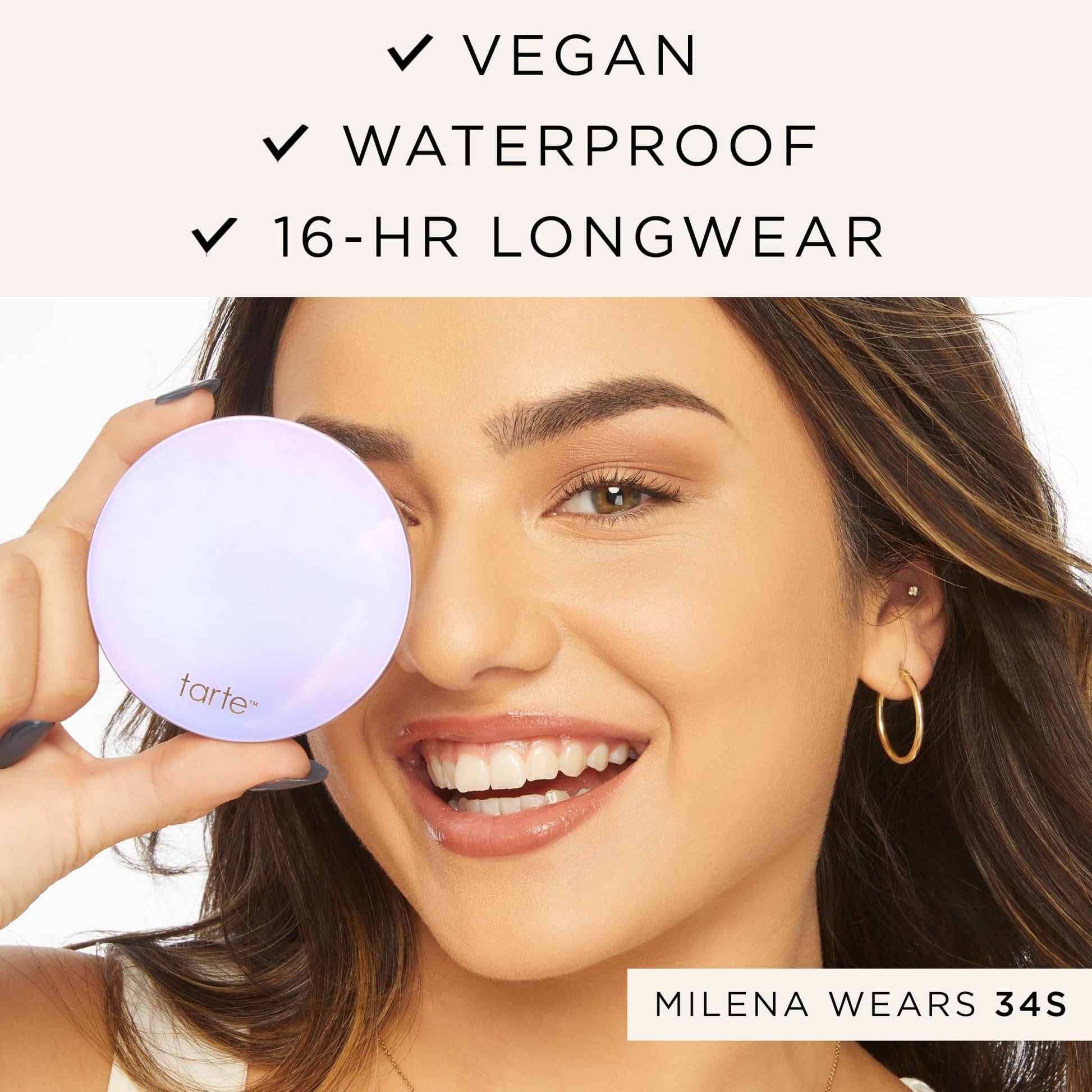tarte face tape pressed powder – Medium-Coverage Waterproof Powder, Hyaluronic Acid & Peptides to Smooth & Set Makeup, Lightweight, Vegan & Cruelty-Free, full size, 20S light sand tarteAu supplements