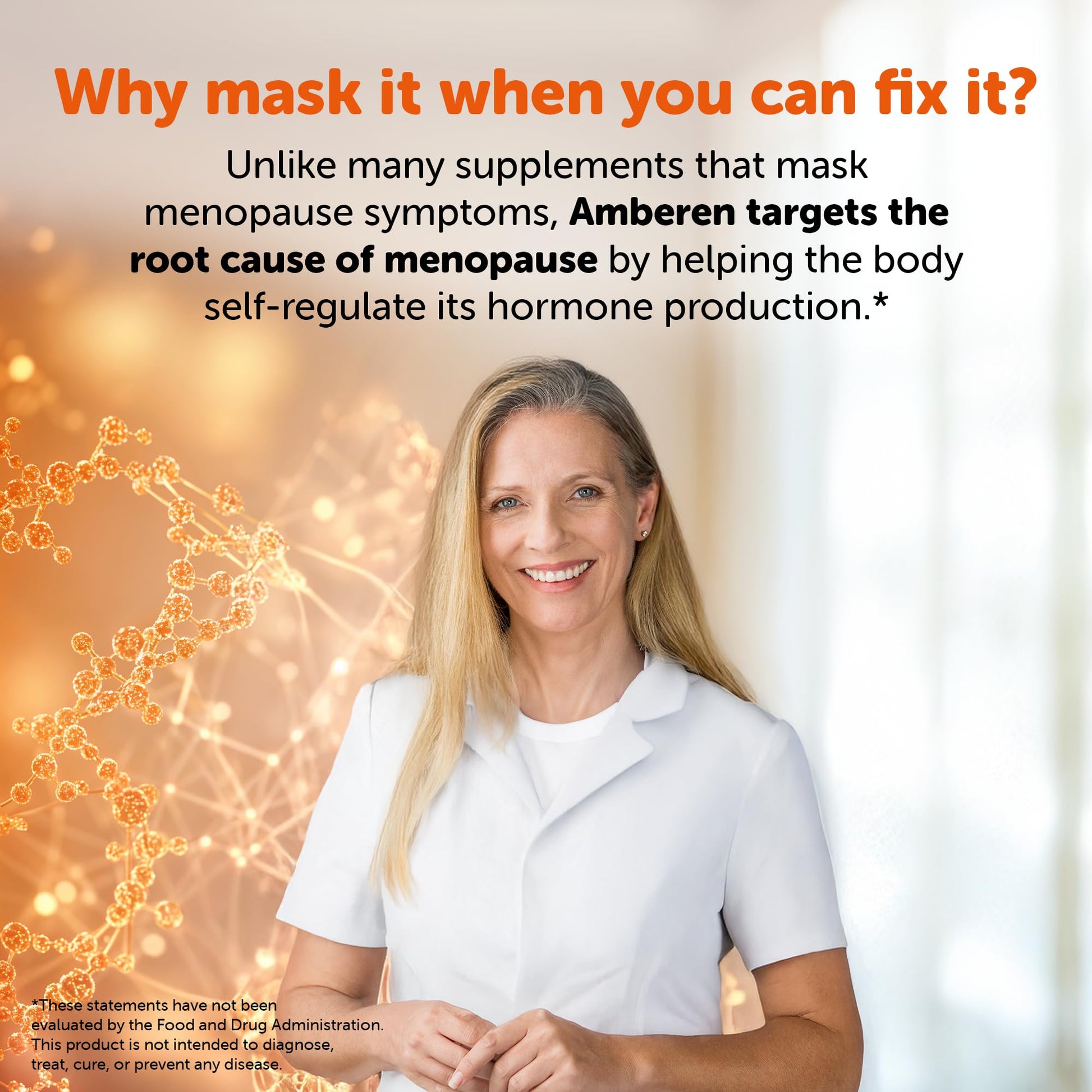 Amberen Menopause Supplement for Women, 60 Gummies, Clinically Proven, Helps Support Hormone Balance, Helps Relieve 12 Menopause Symptoms: Hot Flashes, Night Sweats, Mood Swings and More AmberenAu supplements