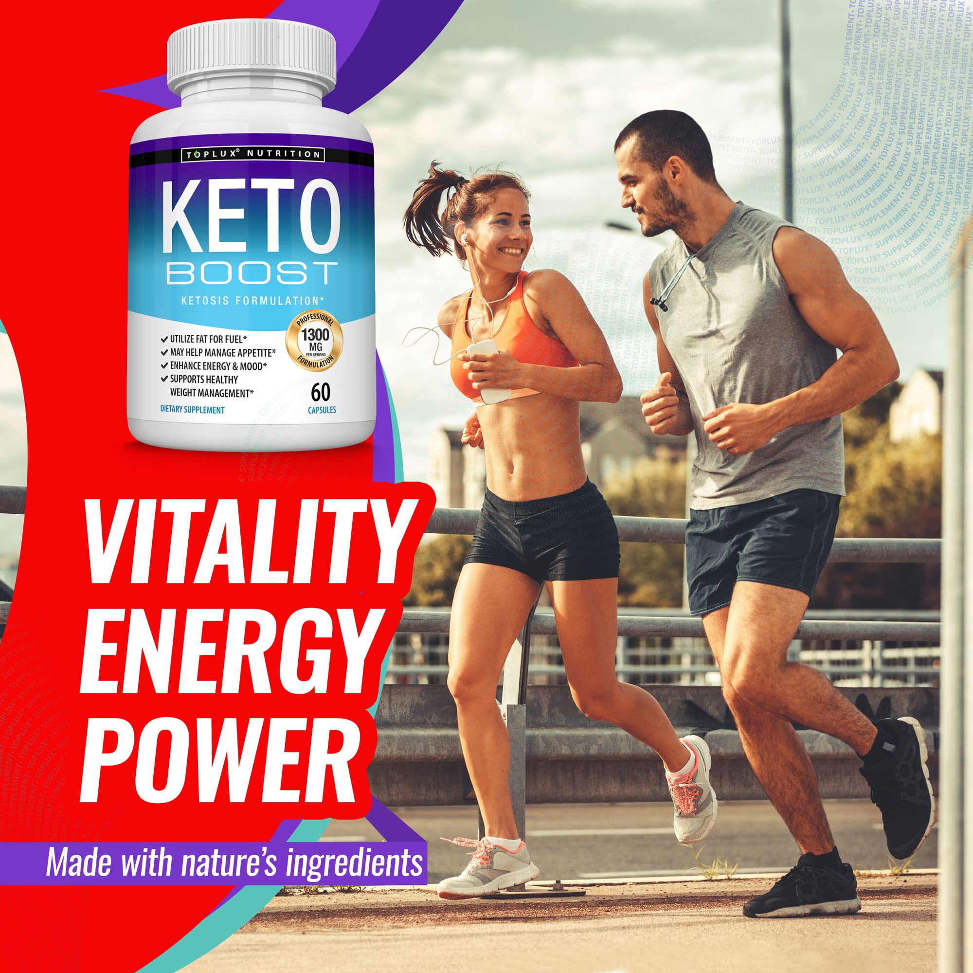 Keto Boost Diet Pills Ketosis Supplement - Natural Exogenous Keto Formula Support Energy TopluxAu supplements