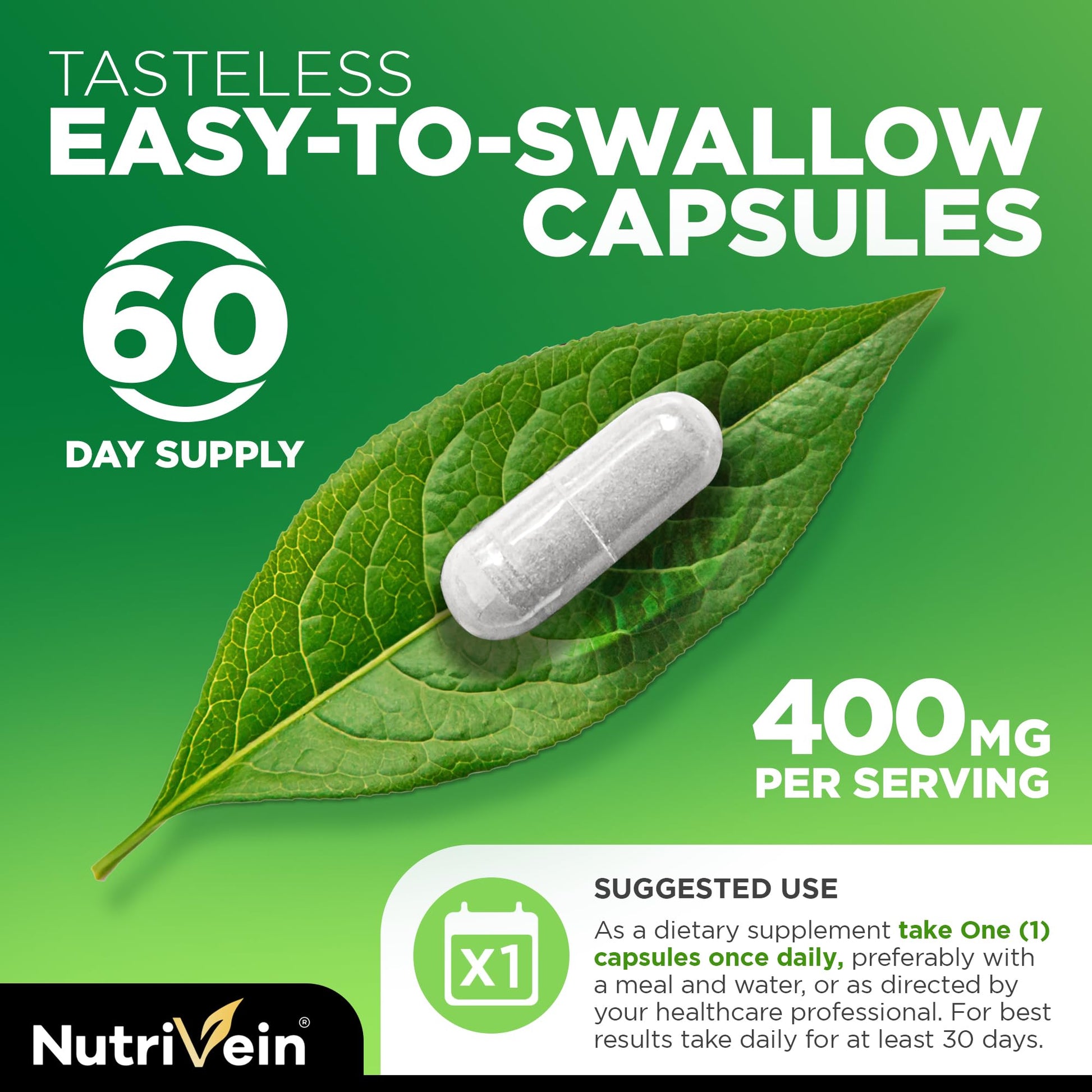 Nutrivein Premium DIM Supplement 400 mg Daily - 120 Servings (120 Capsules): Diindolylmethane for Women and Men - Plus Bioperine - Estrogen Supplement - Menopause and Middle Age Support NutriveinAu supplements