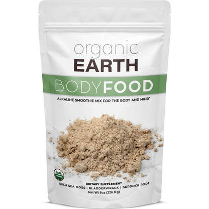 Organic Earth Irish Sea Moss Powder 8oz - Wildcrafted Sea Moss Organic with Bladderwrac Organic EarthUS supplements