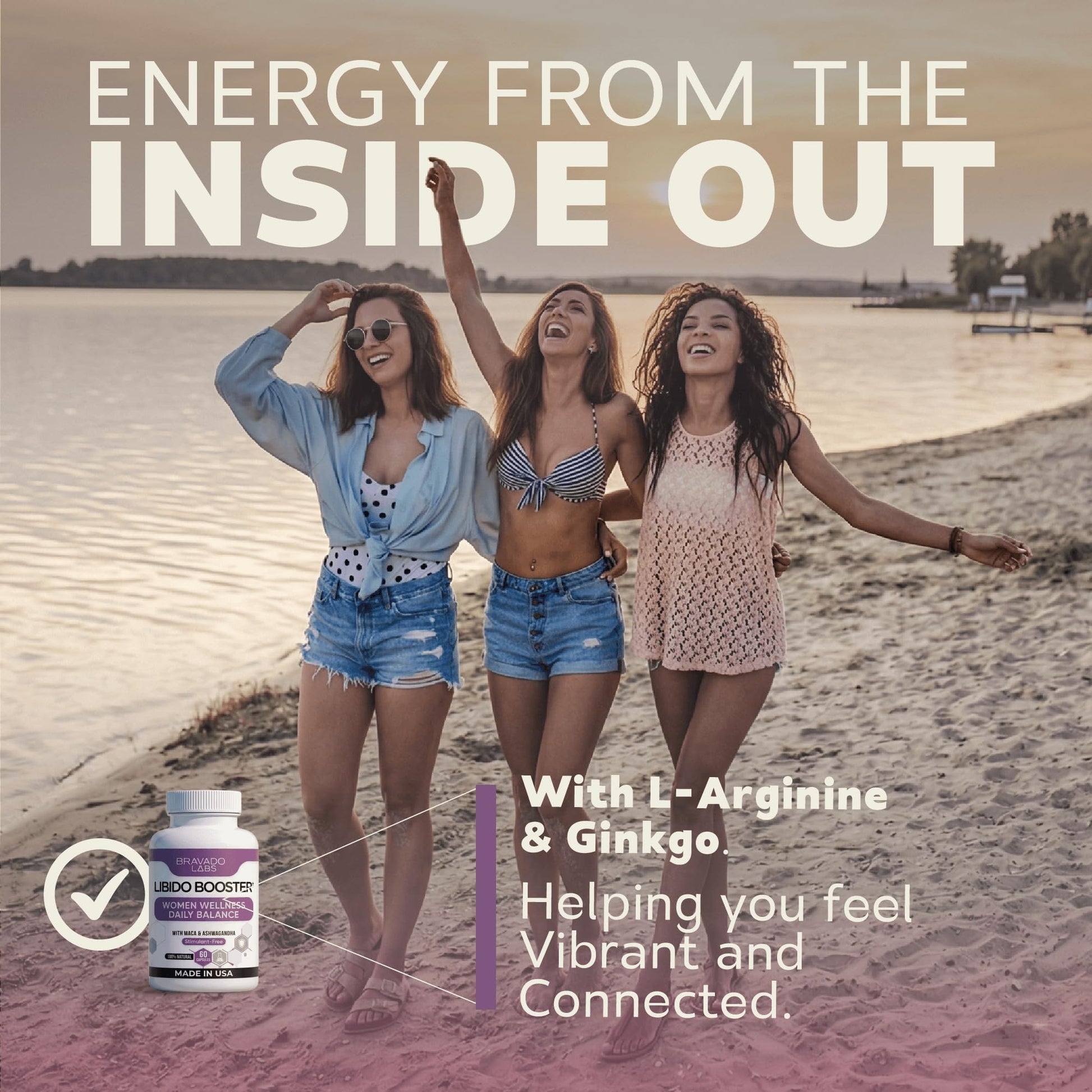 Female Libido Booster for Women – Advanced Women’s Intimacy & Confidence Support – Plant-Based Herbal Blend with Maca, Ginseng & L-Arginine – Made in USA – 60 Capsules Bravado LabsAu supplements
