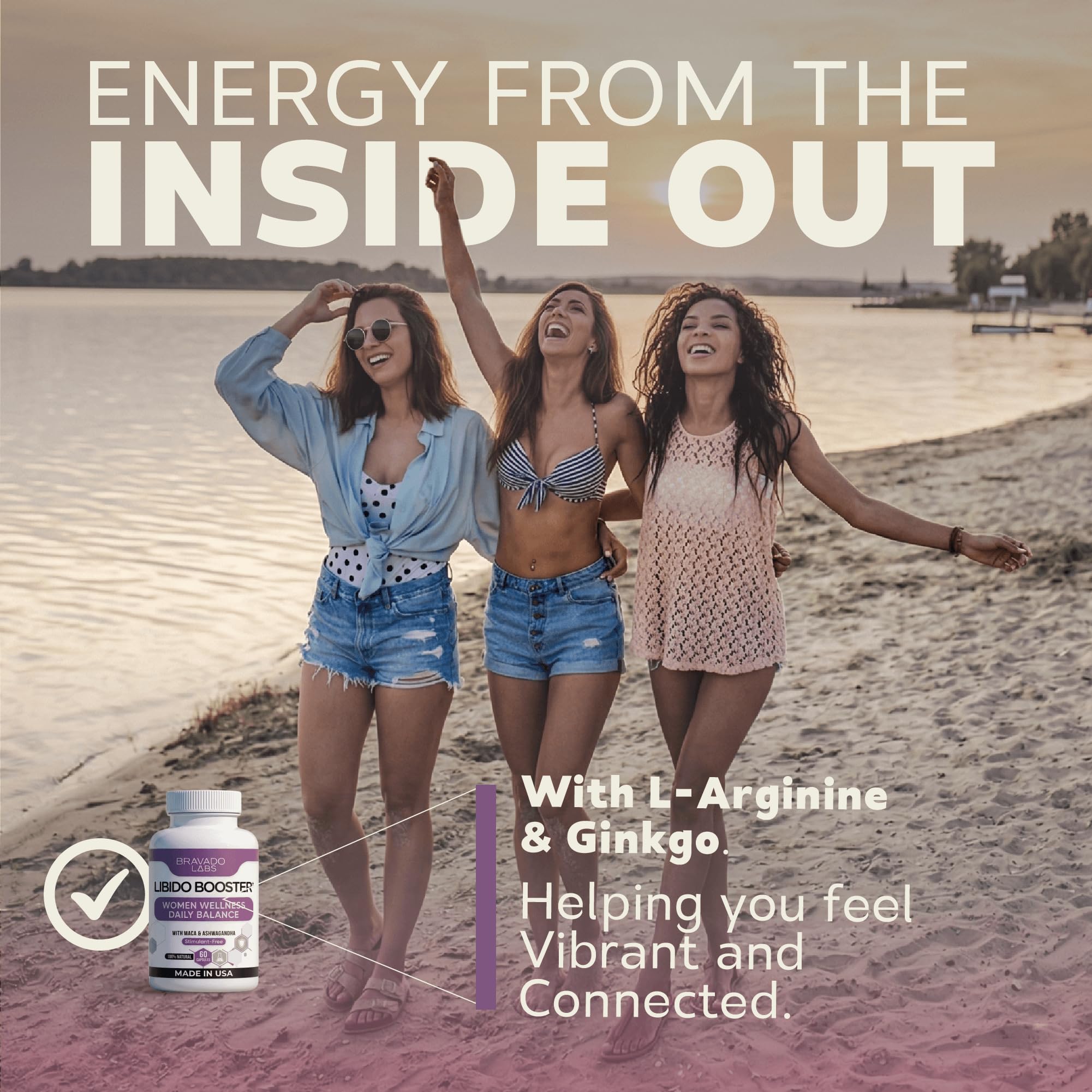 Female Libido Booster for Women – Advanced Women’s Intimacy & Confidence Support – Plant-Based Herbal Blend with Maca, Ginseng & L-Arginine – Made in USA – 60 Capsules Bravado LabsAu supplements