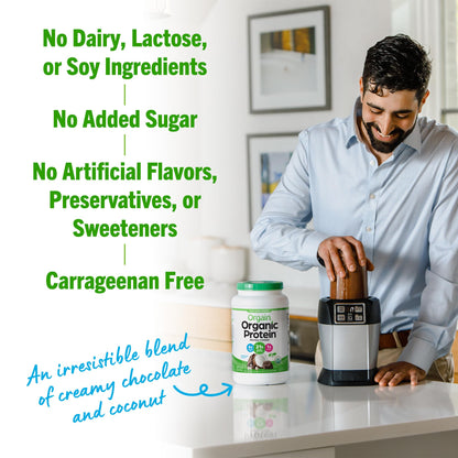 Orgain Organic Vegan Protein Powder, Chocolate Coconut - 21g of Plant Based Protein OrgainUS supplements