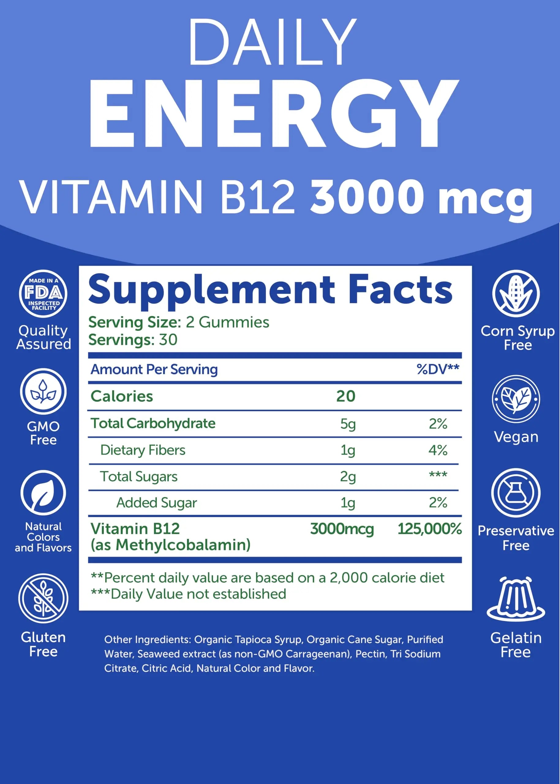 Lunakai USA Made Women’s Multi & Energy Gummies Bundle – 16 Essential Nutrients & B12 – 60 Ct Each LunakaiAu supplements