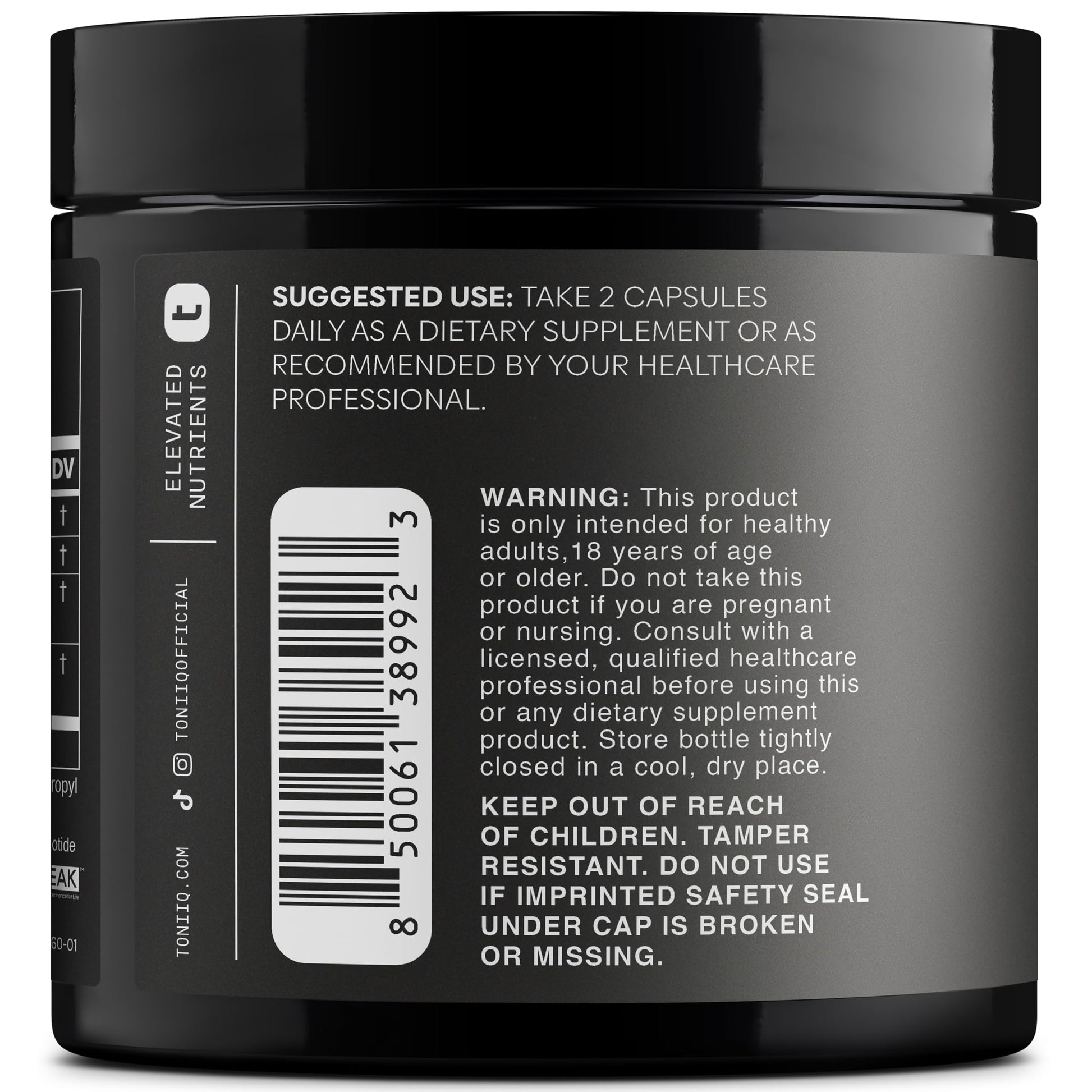 Toniiq NMNH Supplement – Ultra High Potency 1,000mg Complex with Clinically Studied Uthpeak™ NMNH, Resveratrol, Quercetin & TMG – Highly Purified – Third-Party Lab Tested – 60 Capsules ToniiqAu supplements