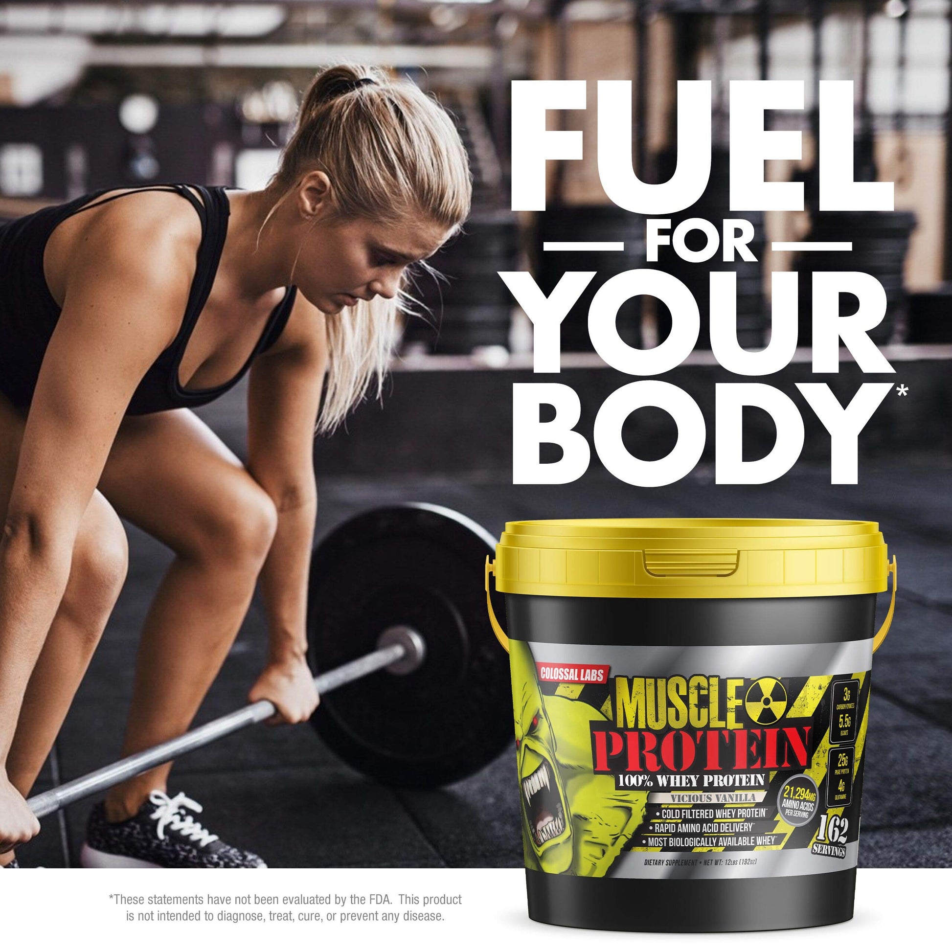COLOSSAL LABS Muscle Protein Whey Powder [12 lbs/Pack of 1]–Chocolate Protein COLOSSAL LABSUS supplements