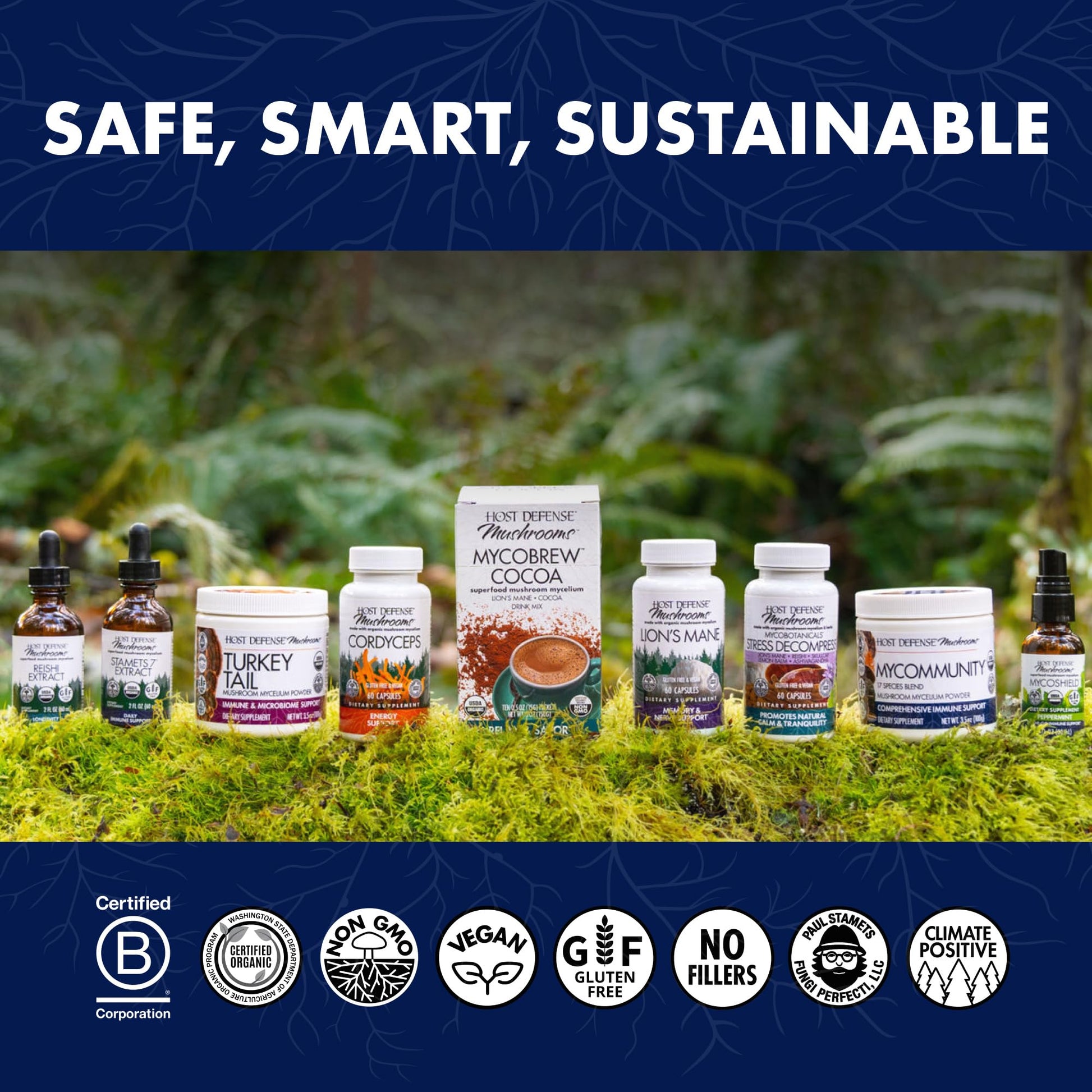 Host Defense Mushrooms Lion's Mane - Brain Health Support Supplement for Focus & Memory Function - Immune & Nervous System Support Supplement- 30 Capsules Host DefenseAu supplements