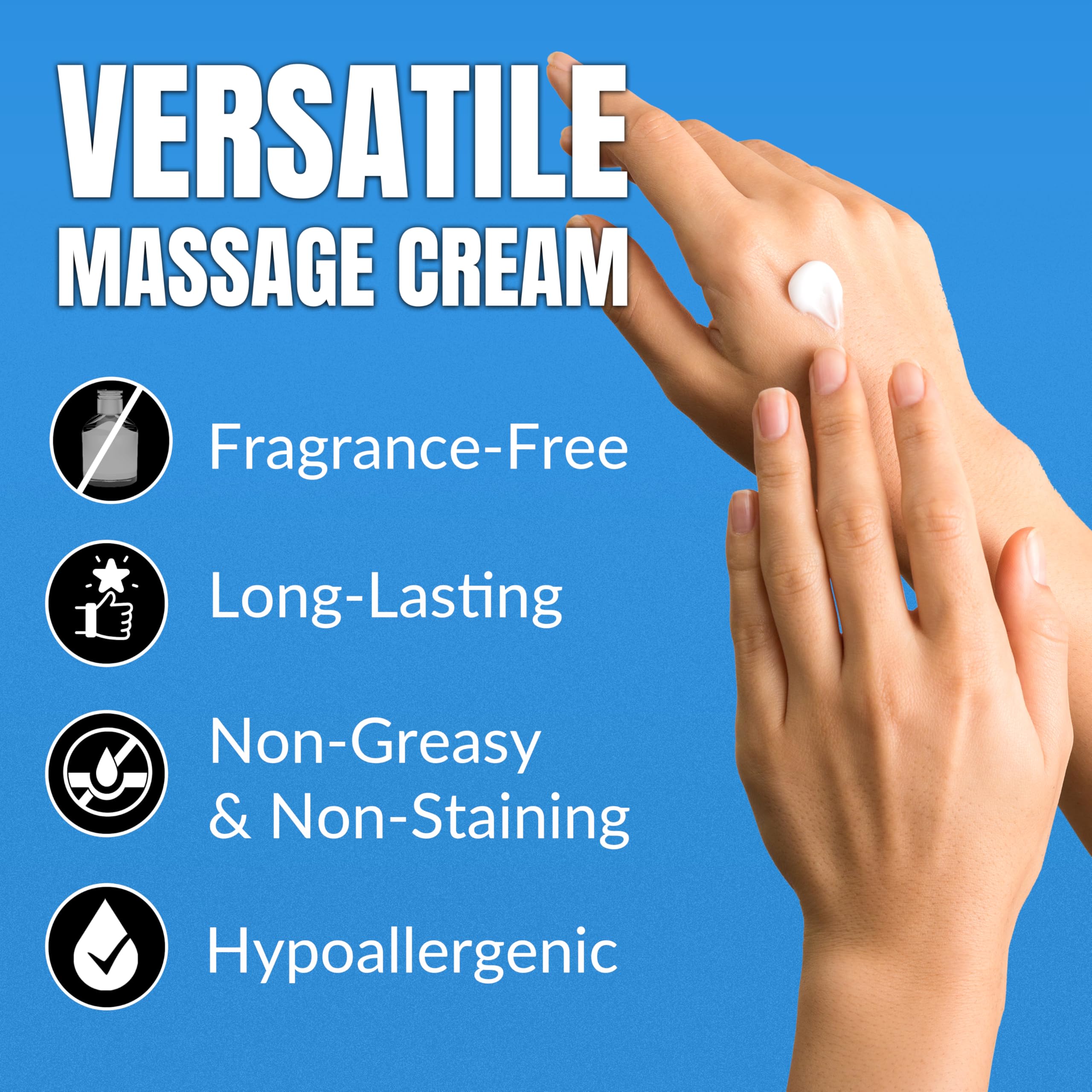 HawkGrips 8oz Massage Emollient and 8oz Massage Cream Bundle, Unscented, IASTM Massage, Cupping Therapy, Whole Body Muscle Cream, Deep Tissue Professional Massage Therapy HawkGripsAu supplements
