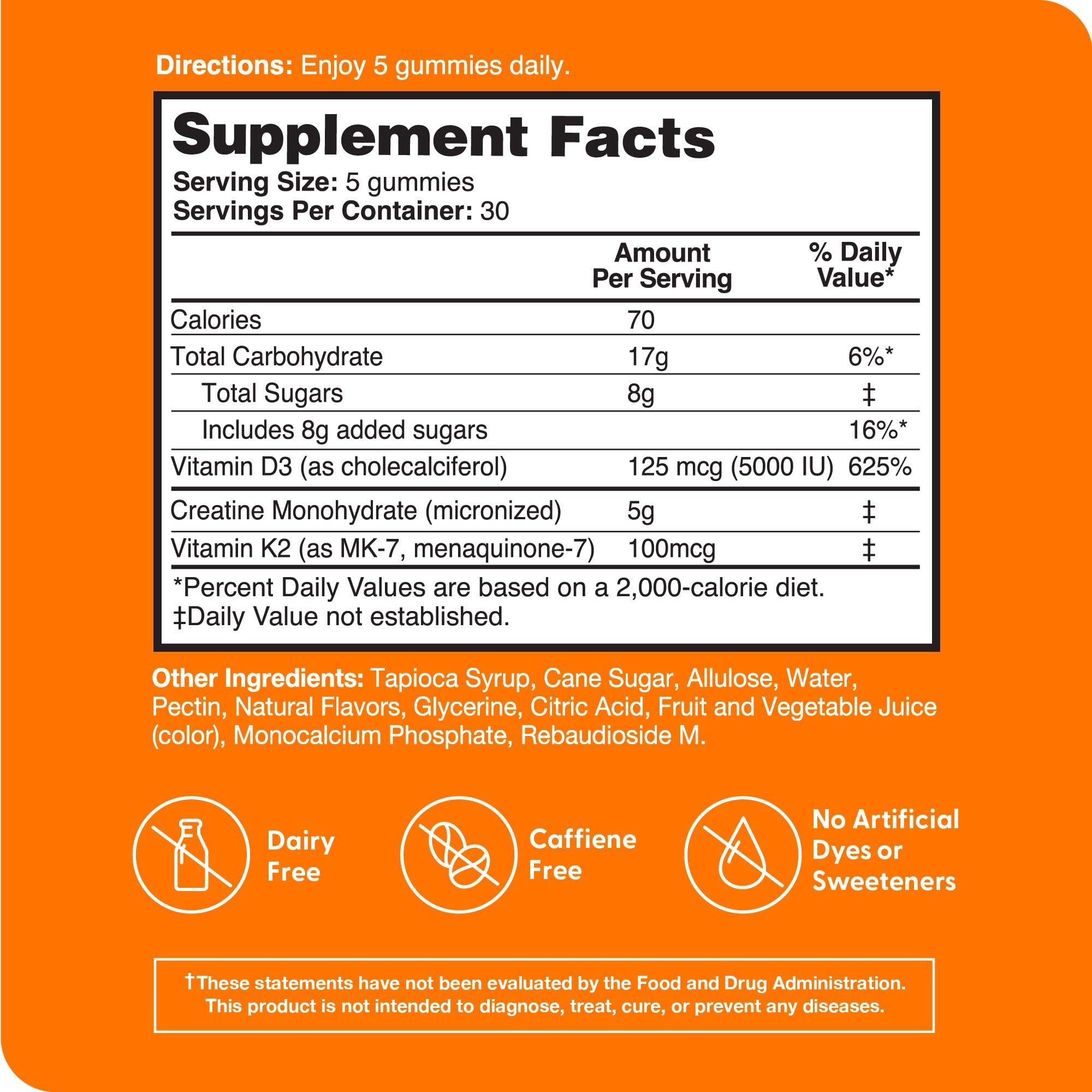 Zena Nutrition Creatine Gummies with D3 & K2, Creatine Monohydrate for Men and Women, Supports Bone, Muscle, & Cognitive Health, Gummy Workout Supplement, Watermelon Flavor, 150ct, 30 Daily Servings Zena NutritionAu supplements