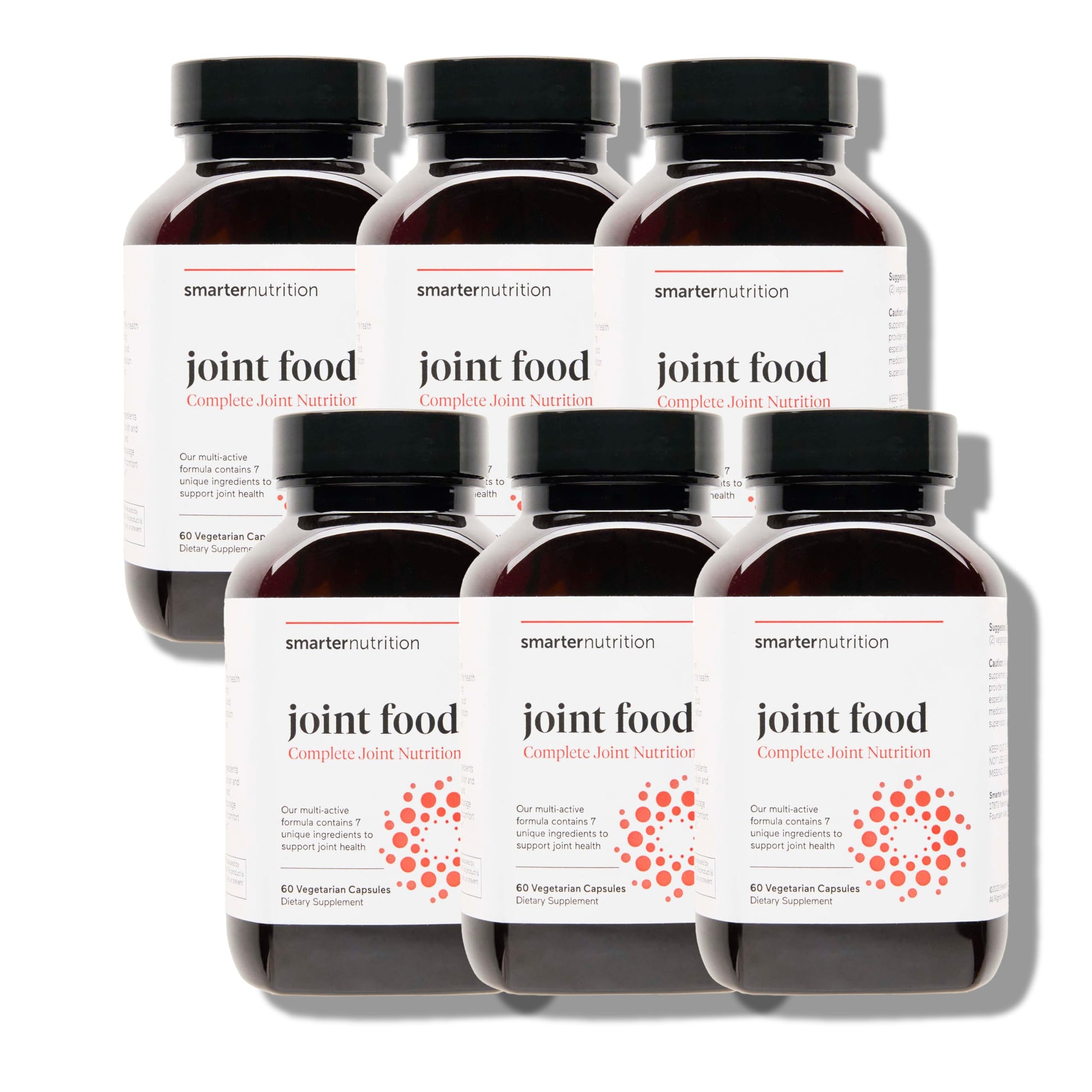 SMARTERNUTRITION Joint Food - Whole-Food Joint Supplement to Support Lubrication & Mobility - Formulated with Collagen Type II, MSM, Vitamin C, Turmeric, Bromelain - 6 Pack[180-Day Supply] SMARTERNUTRITIONAu supplements