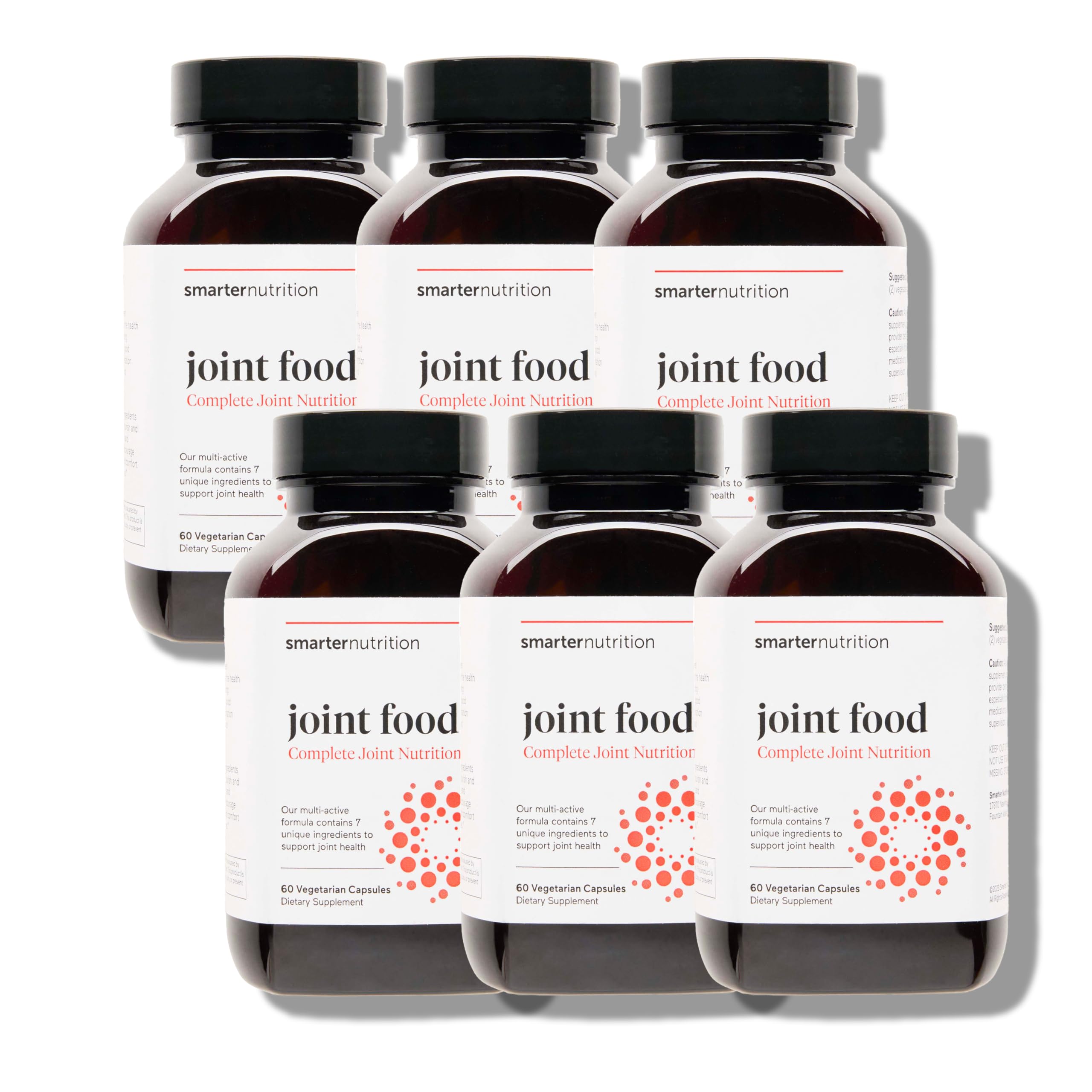 SMARTERNUTRITION Joint Food - Whole-Food Joint Supplement to Support Lubrication & Mobility - Formulated with Collagen Type II, MSM, Vitamin C, Turmeric, Bromelain - 6 Pack[180-Day Supply] SMARTERNUTRITIONAu supplements