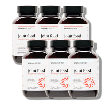SMARTERNUTRITION Joint Food - Whole-Food Joint Supplement to Support Lubrication & Mobility - Formulated with Collagen Type II, MSM, Vitamin C, Turmeric, Bromelain - 6 Pack[180-Day Supply] SMARTERNUTRITIONAu supplements