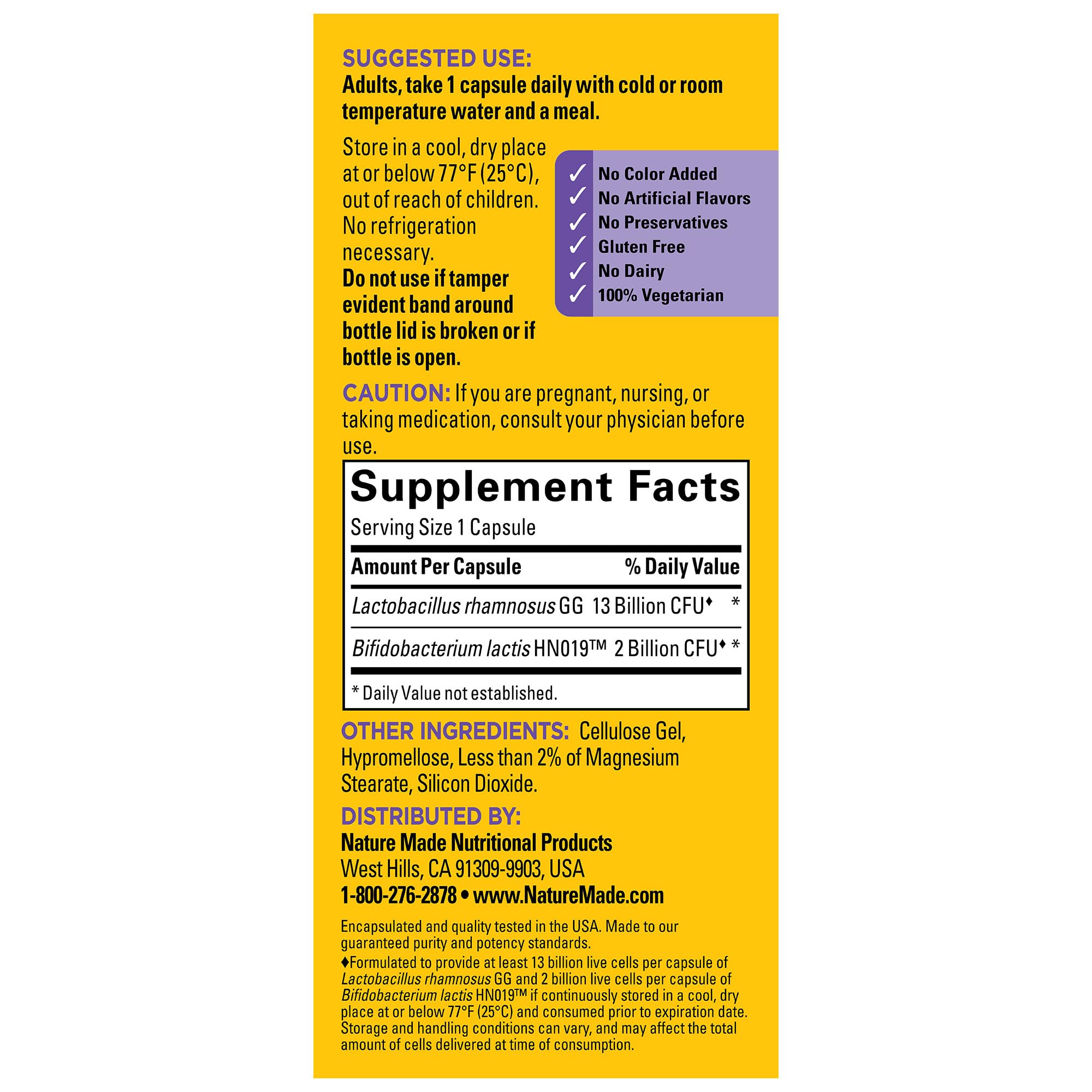 Nature Made Probiotics for Digestive Health Extra Strength 15 Billion CFU from Live Cultures, Probiotics for Women and Men, 30 Probiotic Capsules, 30 Day Supply Nature MadeAu supplements