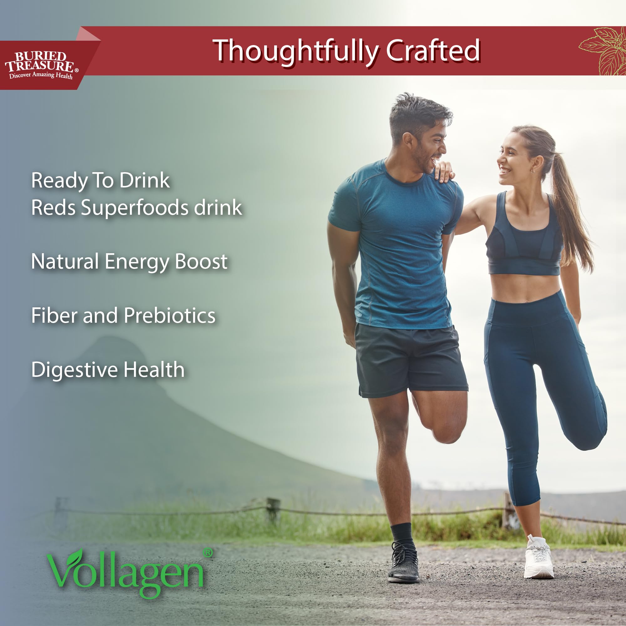 Buried Treasure Red20 Fusion Superfood Blend – Acai, Beets, Blueberry, Fiber, Adaptogens, Lutein, Vegan Vollagen, Natural Energy, Digestion, Eye Health & Wellness Support, 32oz Liquid Buried TreasureAu supplements