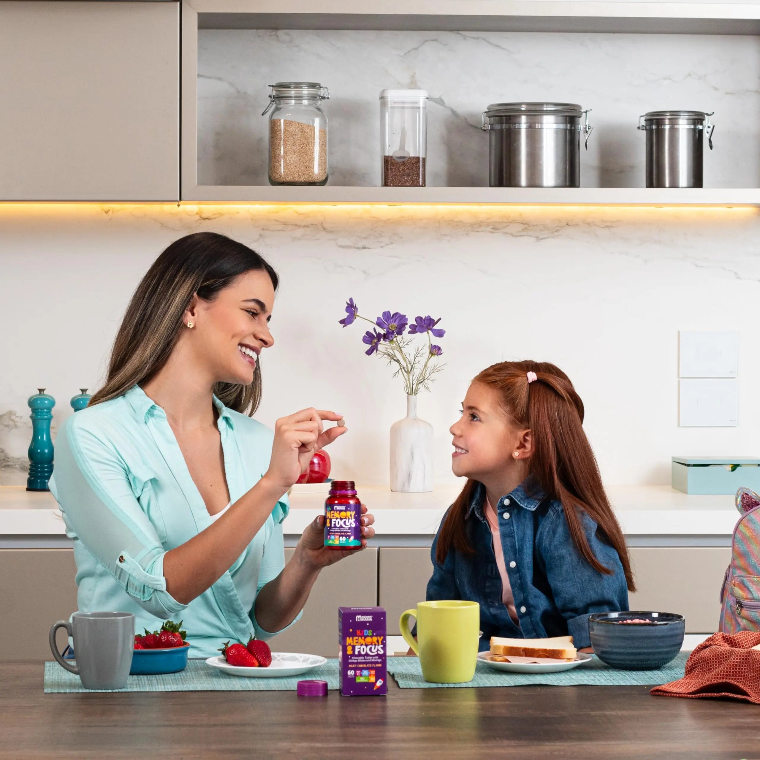 Chewable Chocolate Kids Multivitamin with Probiotic, Vitamin C, Ginkgo Nut, Colostrum, Moringa - Kids Vitamins Immune Support MOMMY HANAAu supplements