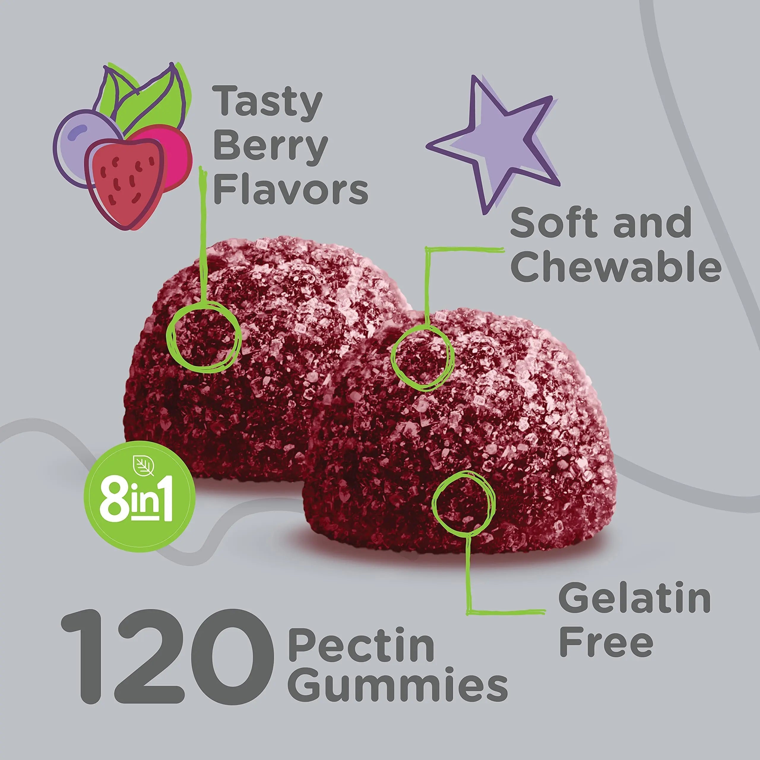 Viteey Kids Multivitamin Gummies with Probiotics - 8-1 Kids Vitamins for Immune Health Support with Vitamin C, D3, B12, B6 ViteeyAu supplements