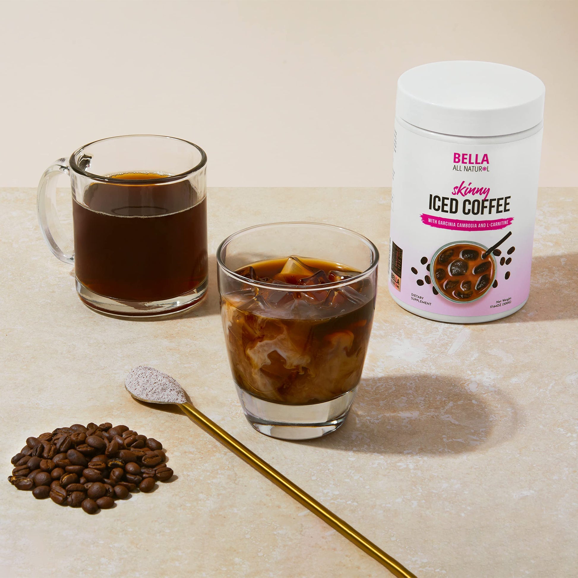 Bella All Natural Skinny Iced Coffee - Good Taste - 500 Grams Bella All NaturalUS supplements