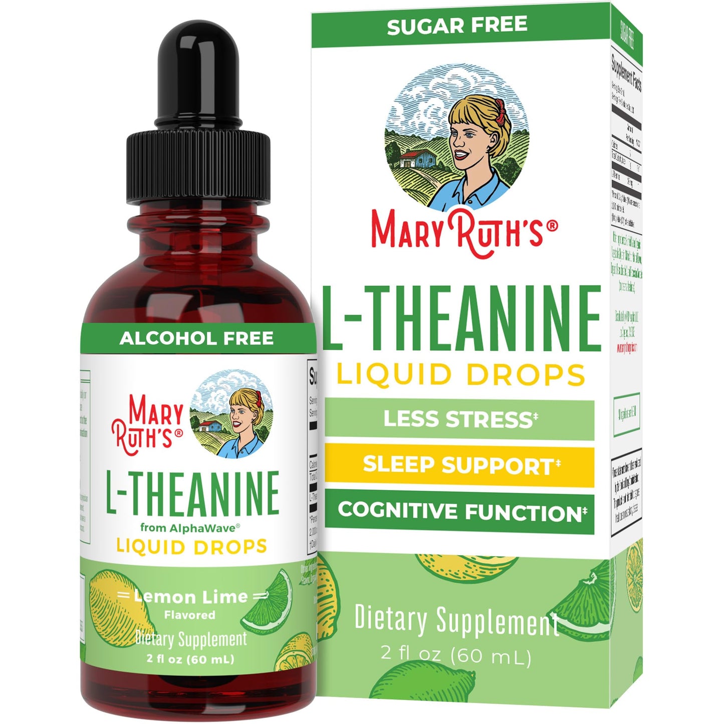 MaryRuth's L Theanine 200mg Liquid Drops | Mood Support for Adults & Kids | Focus Supplement | Natural Sleep Support | Vegan MARYRUTH'SUS supplements