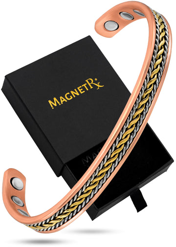 MagnetRX® Women's Copper Bracelet – Effective 99.9% Pure Copper Magnetic Therapy Bracelets MagnetRXAu supplements