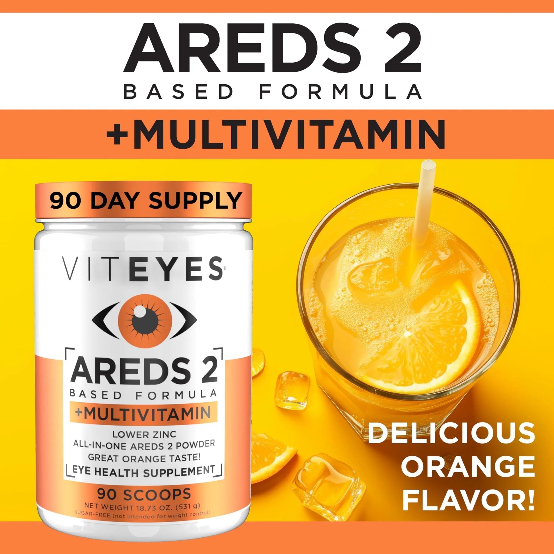 Viteyes AREDS 2 Powder + Multivitamin All-in-One, Macular Protection, Alternative to AREDS 2 chewables, No Pills, Lutein & Zeaxanthin ViteyesAu supplements