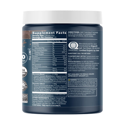 Organifi - Gold Chocolate - Superfood Supplement Powder - 20 Day Supply - Supports Rest OrganifiUS supplements