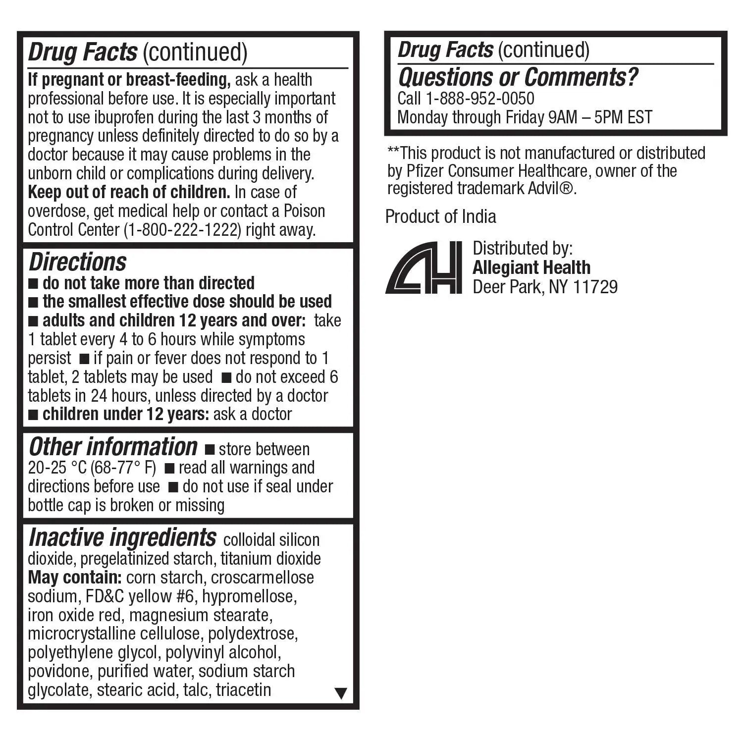 HealthA2Z® Ibuprofen Caplets 200mg | Pain Reliever & Fever Reducer | 24 Packs of 30 Tablets (720 Tablets Total) | Value Pack | NSAID HealthA2ZAu supplements