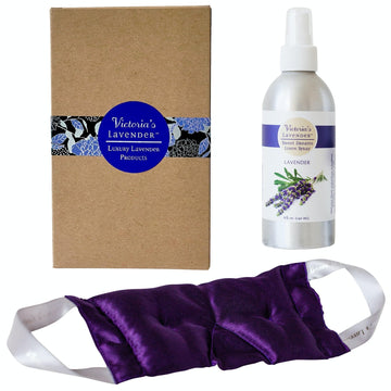 Victoria's Lavender Aromatherapy Eye Mask & Pillow Set - Soothing Lavender Eye Mask Victoria's LavenderAu supplements