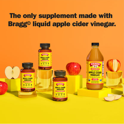 Bragg Apple Cider Vinegar Capsules - Vitamin D3 & Zinc - 750mg of Acetic Acid – Immune BraggUS supplements