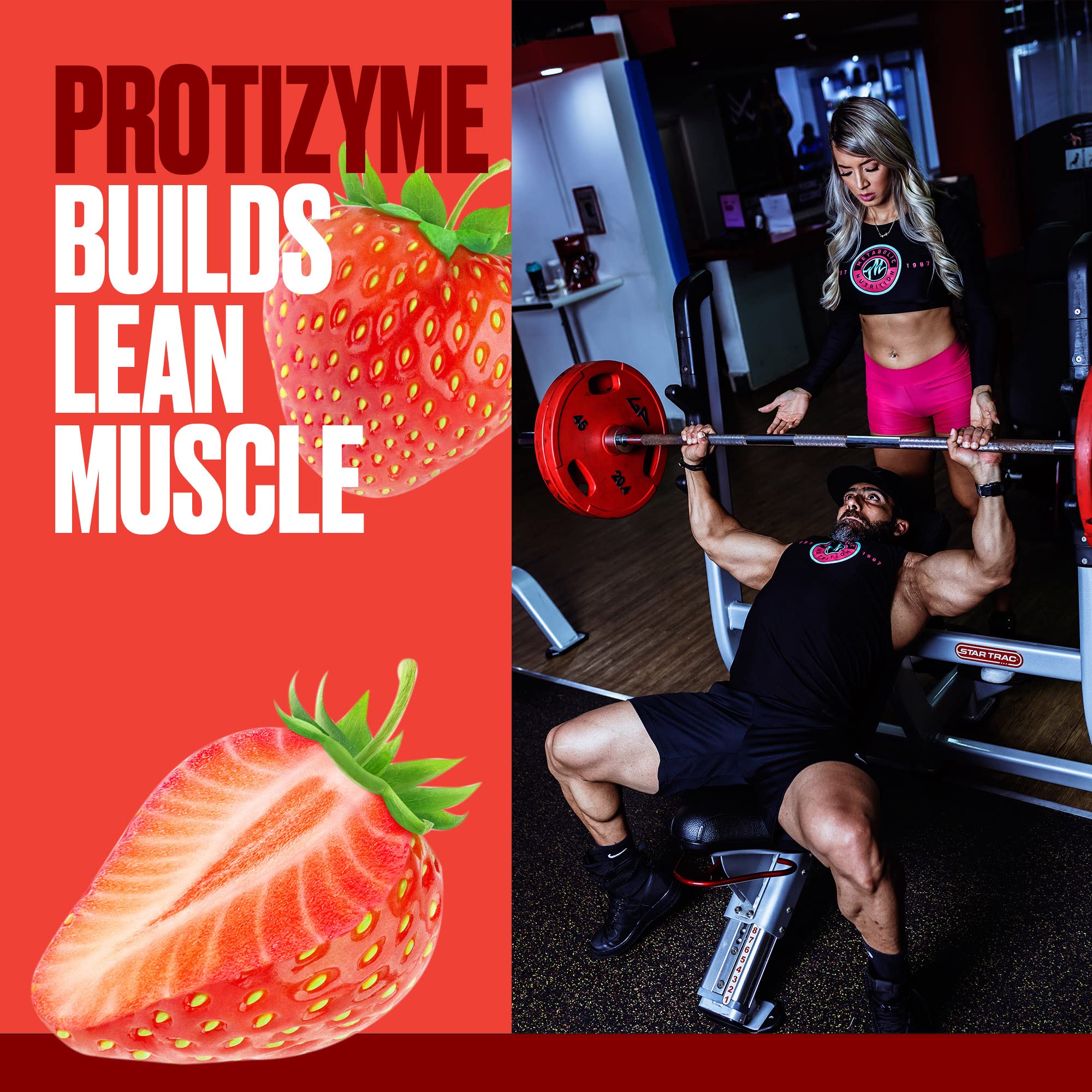 Metabolic Nutrition, Protizyme, 100% Whey Protein Powder, High Protein, Low Carb Metabolic NutritionUS supplements