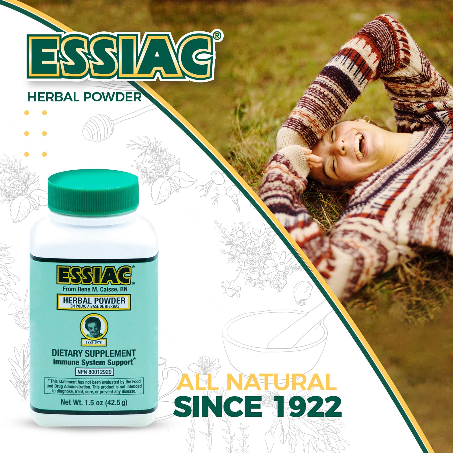 Essiac PowderESSIAC Original Herbal Tea Powder – 1.5 oz Bottle | Powerful Antioxidant Blend to Help Promote Overall Health & Well-Being | Original Formula from 1922 (1) EssiacAu supplements