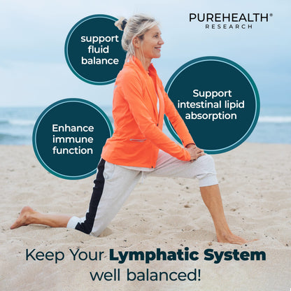 PUREHEALTH RESEARCH Lymph System Support Supplement - Lymphatic Drainage Supplement PUREHEALTH RESEARCHUS supplements