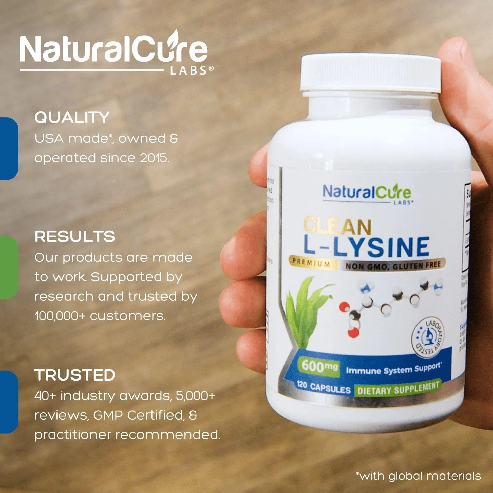 Extra Strength Stack: Monolaurin 800mg + Clean L-Lysine 600mg + Andrographis, Advanced Immune Support Routine Bundle Natural Cure Labsnz supplements