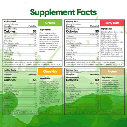 Raw Fountain 3 Day Juice Cleanse Detox, Weight Management Program, 24 Powder Packets Raw FountainUS supplements