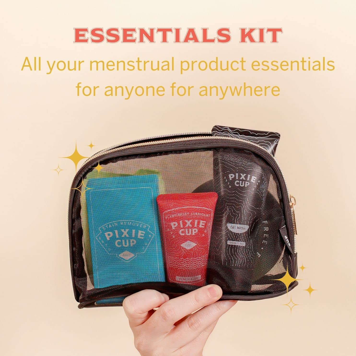 Pixie Cup Menstrual Cup Cleaner Kit - Sterilizer Wash, Public Restroom Carry Cup, 20 Wipes Pixie CupAu supplements