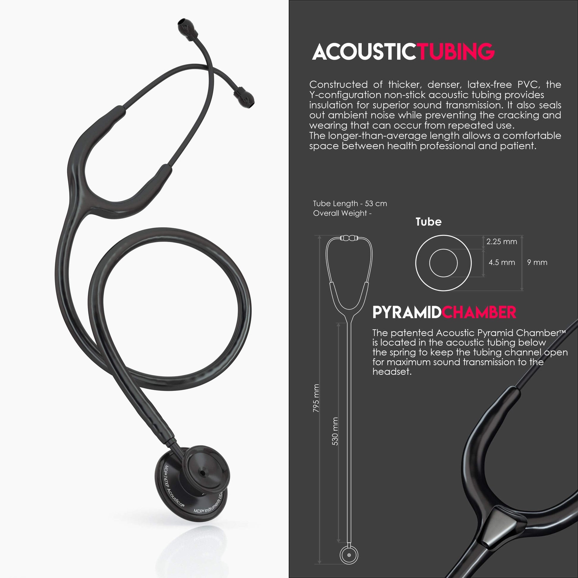 MDF Acoustica Lightweight Stethoscope for Doctors, Nurses, Students MDF InstrumentsUS supplements