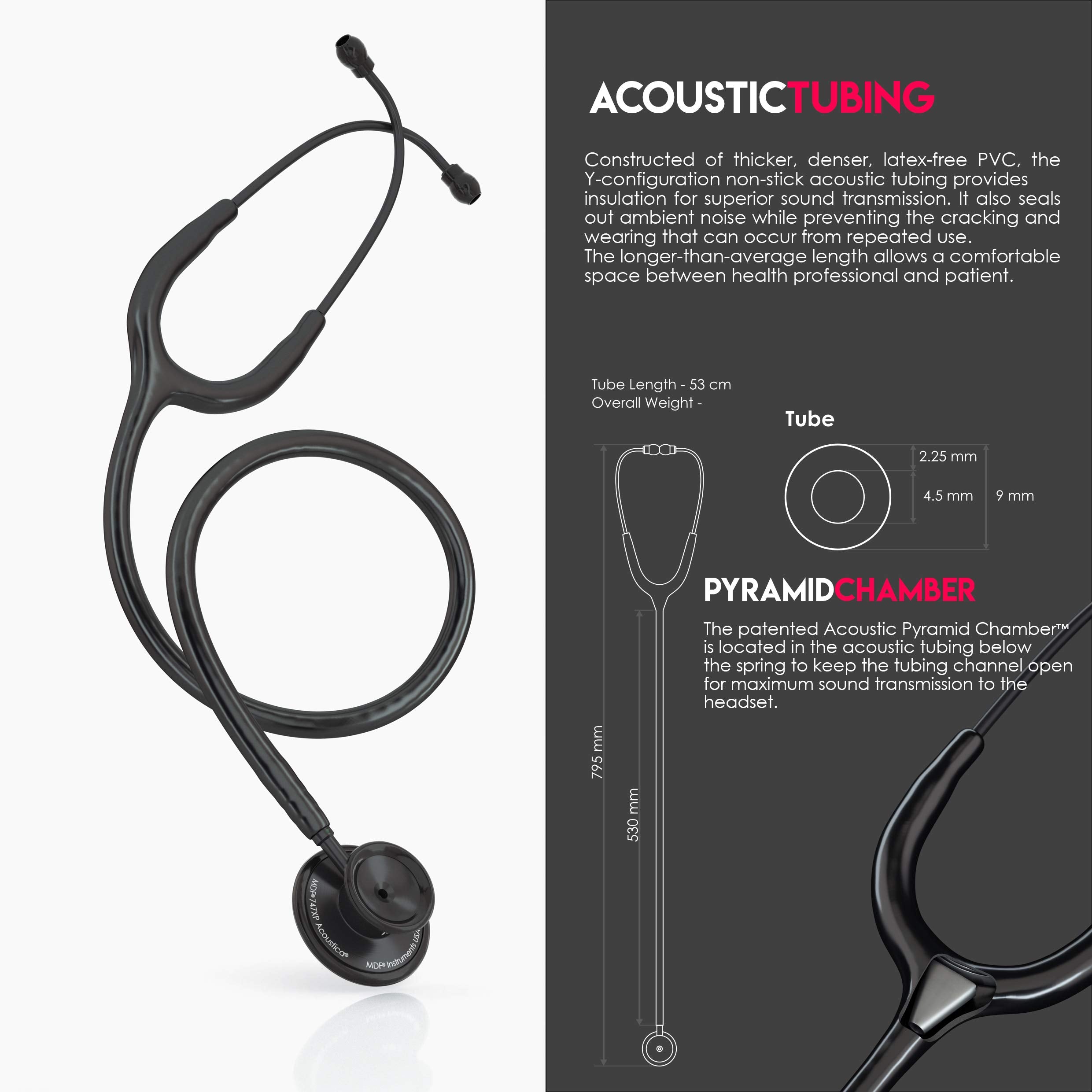 MDF Acoustica Lightweight Stethoscope for Doctors, Nurses, Students MDF InstrumentsUS supplements