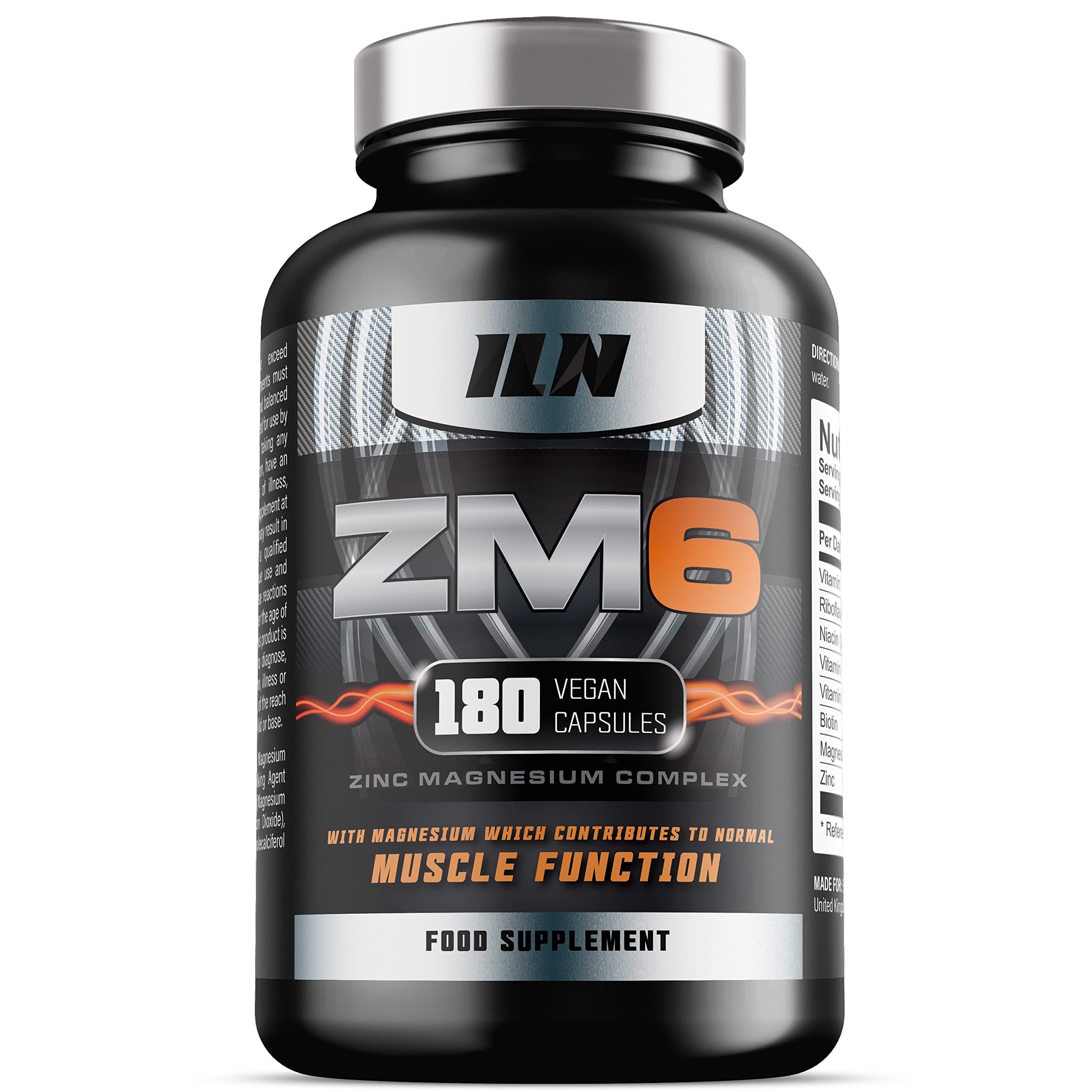 ZM6 - High Strength Zinc Magnesium Supplement - Zinc and Magnesium Tablets Iron Labs NutritionUS supplements