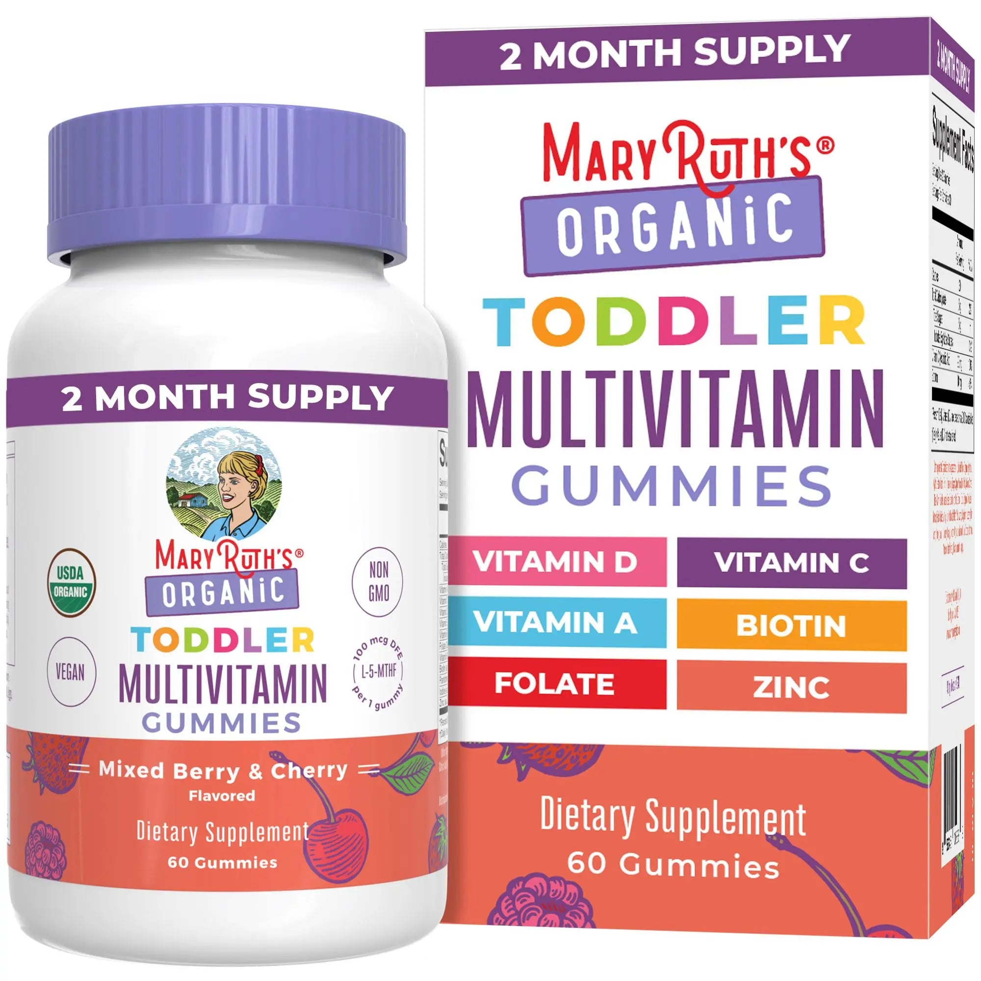 MaryRuth Organics Vitamin Gummy | Kids and Toddlers Age 2+ | USDA | Daily Vitamin C | D3 | Zinc | MaryRuth OrganicsAu supplements