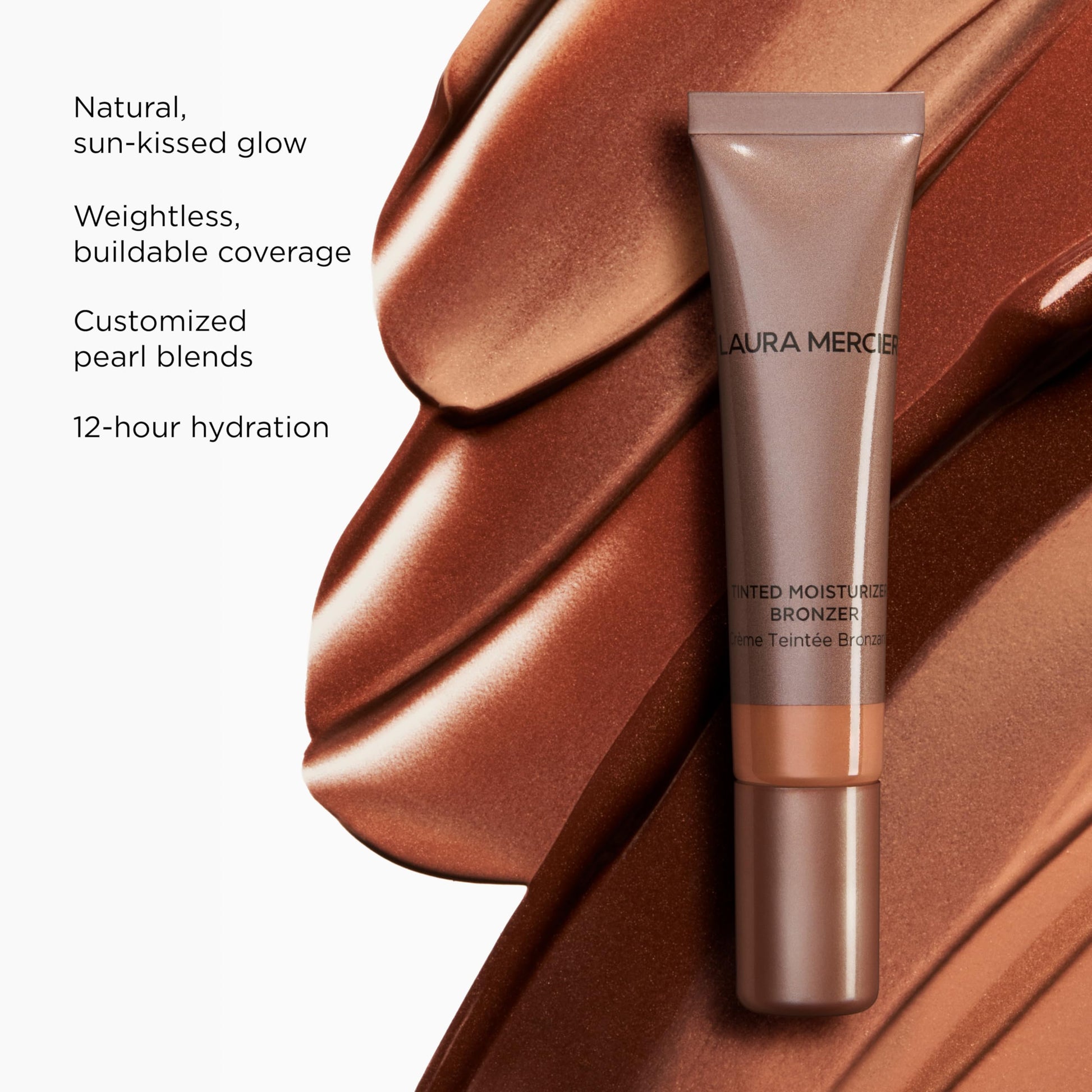 Laura Mercier Tinted Moisturizer Bronzer: Long Lasting Sheer Cream Bronzer, Weightless, Buildable Coverage, 12 HR Hydrating Wear, Non-Comedogenic, 6 Shades for All Skin Tones, Sundrop Laura MercierAu supplements