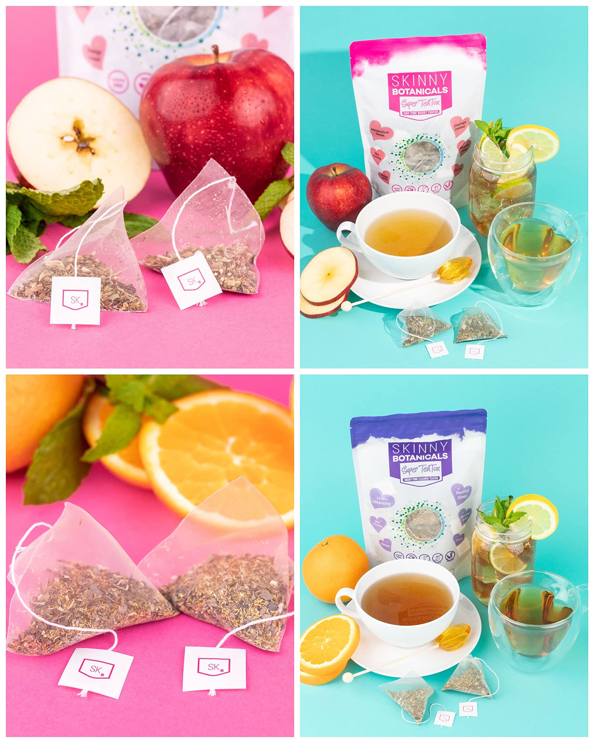 Skinny Botanicals Evening Detox Tea for Body Cleanse All Natural - Laxative-Free Skinny BotanicalsUS supplements