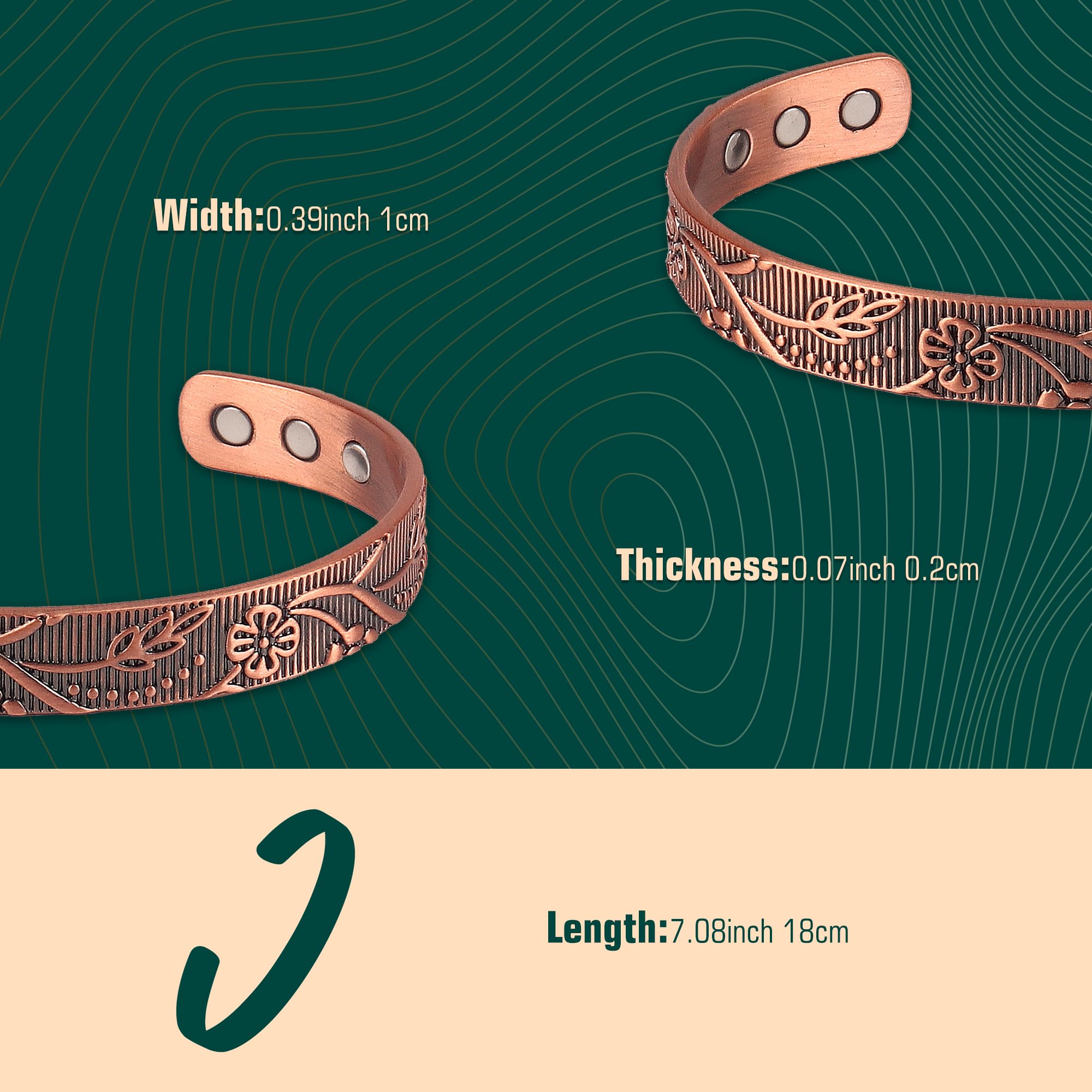 FASCIO Copper Bracelets and Copper Ring for Women Men,Adjustable Magnetic Lymphatic FASCIOAu supplements