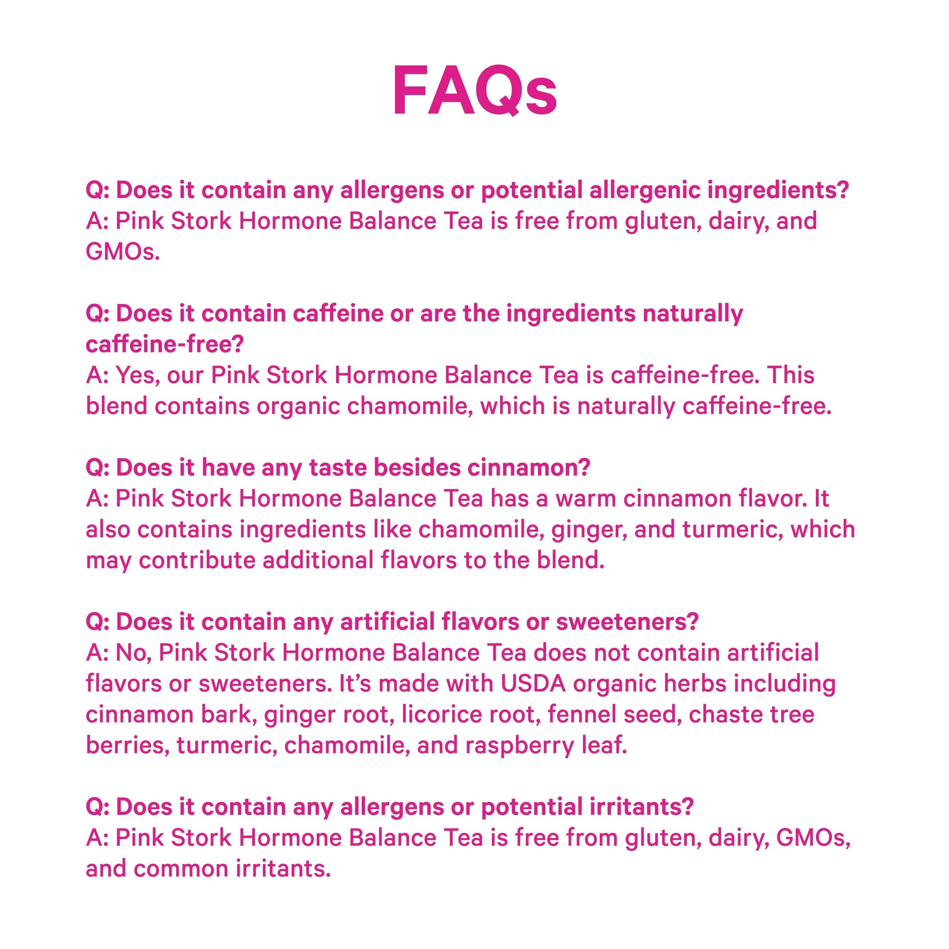 Pink Stork Hormone Balance Tea for Women – Red Raspberry Leaf & Chasteberry (Vitex) – Organic Herbal Tea for PMS, Menstrual Cycle & Perimenopause Support – Caffeine-Free Cinnamon Blend – 30 Cups Pink StorkAu supplements