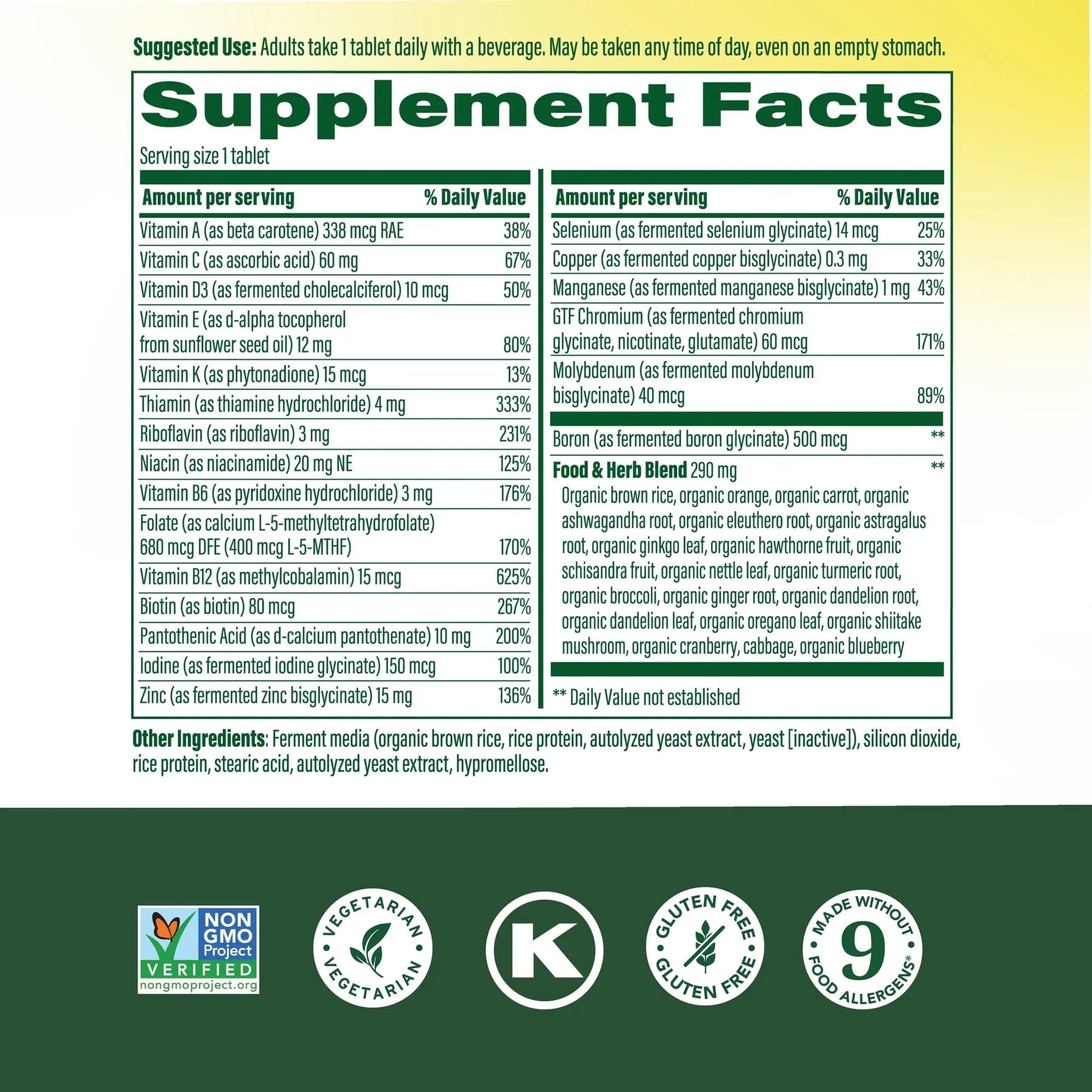 MegaFood Multivitamin for Men 40+ One Daily Mens Multivitamins - Methylated B12, Vitamin D3, B6, C & Zinc, Muscle & Bone Health MegaFoodAu supplements