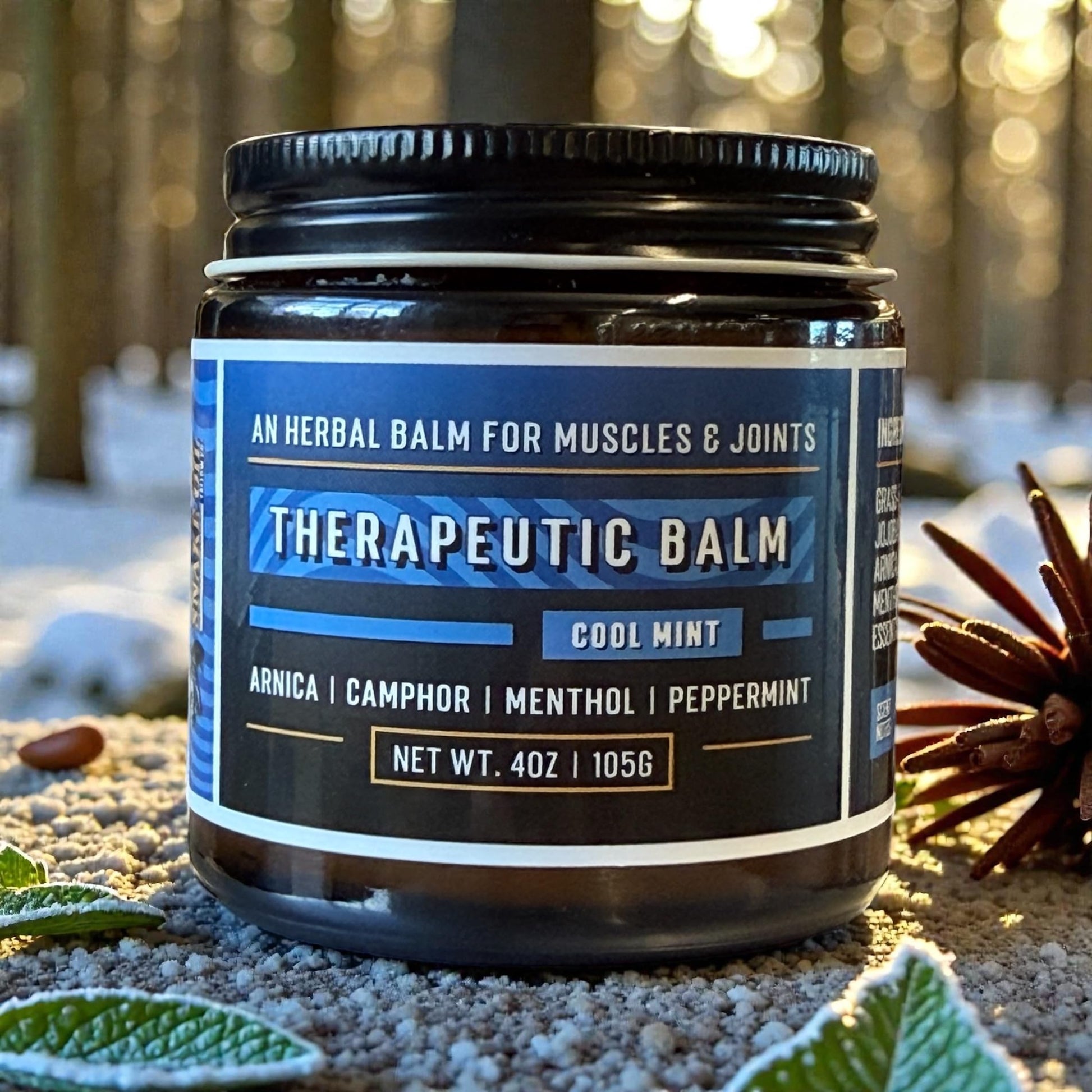 Muscle & Joint Therapeutic Tallow Balm - Made in Utah, USA - Arnica, Camphor, Menthol, Peppermint - Great for Pain, Soreness, Bruising, Stiffness - Grass-Fed Tallow, Jojoba Oil, Beeswax Snake Oil Tallow Co.Au supplements