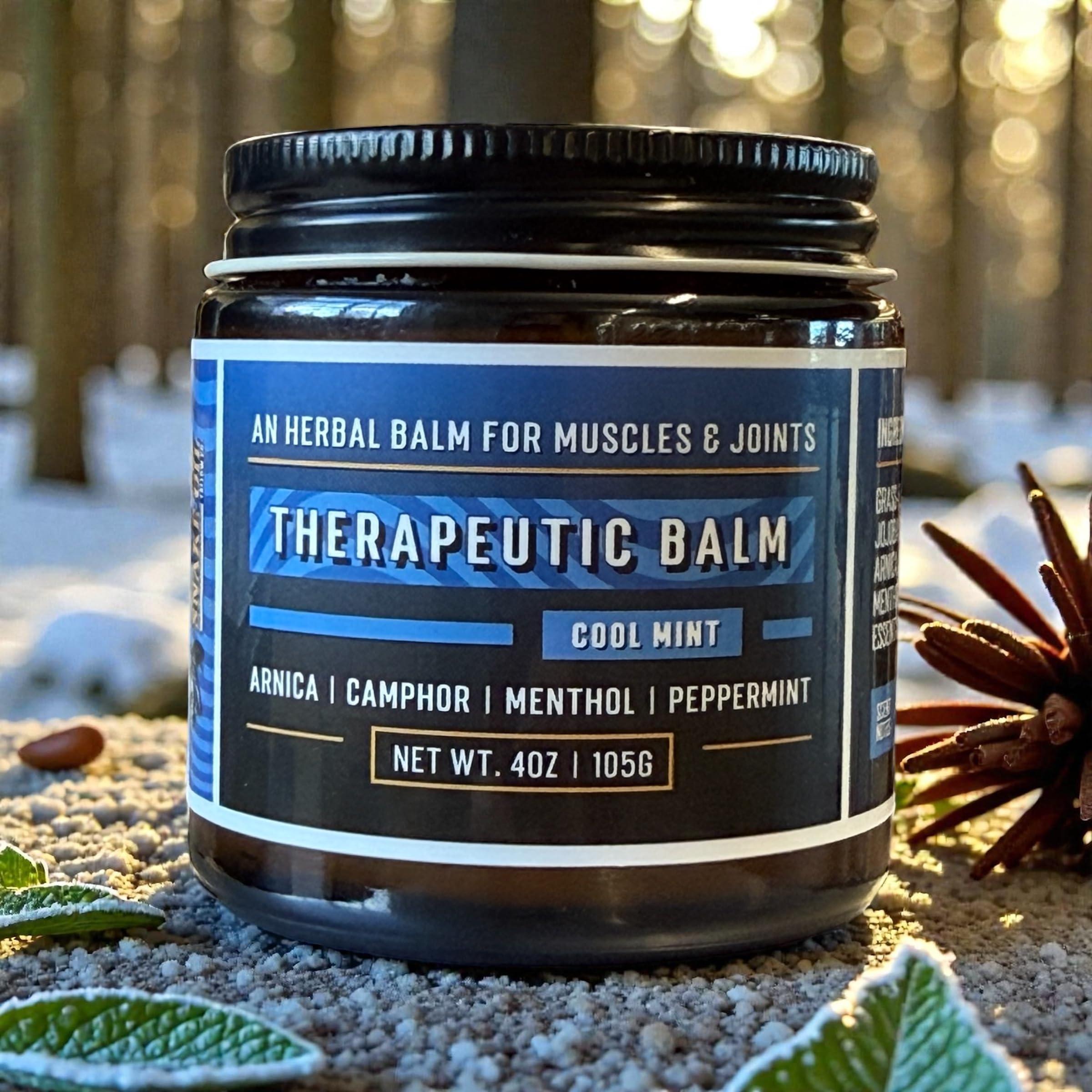 Muscle & Joint Therapeutic Tallow Balm - Made in Utah, USA - Arnica, Camphor, Menthol, Peppermint - Great for Pain, Soreness, Bruising, Stiffness - Grass-Fed Tallow, Jojoba Oil, Beeswax Snake Oil Tallow Co.Au supplements