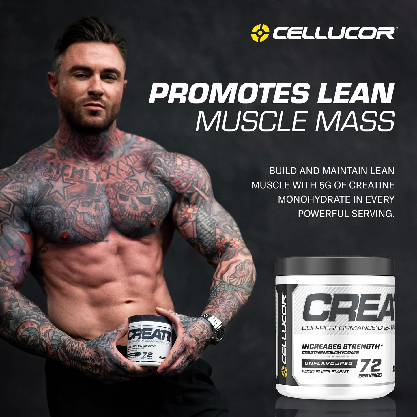 Cellucor Pre Workout & Creatine Bundle, C4 Original Pre Workout Powder, Icy Blue Razz CellucorUS supplements