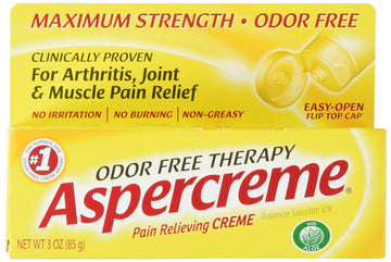 Aspercreme Maximum Strength Pain Relief Cream with Aloe 3 oz. (Pack of 4) for Arthritis Joint & Muscle Pain AspercremeAu supplements