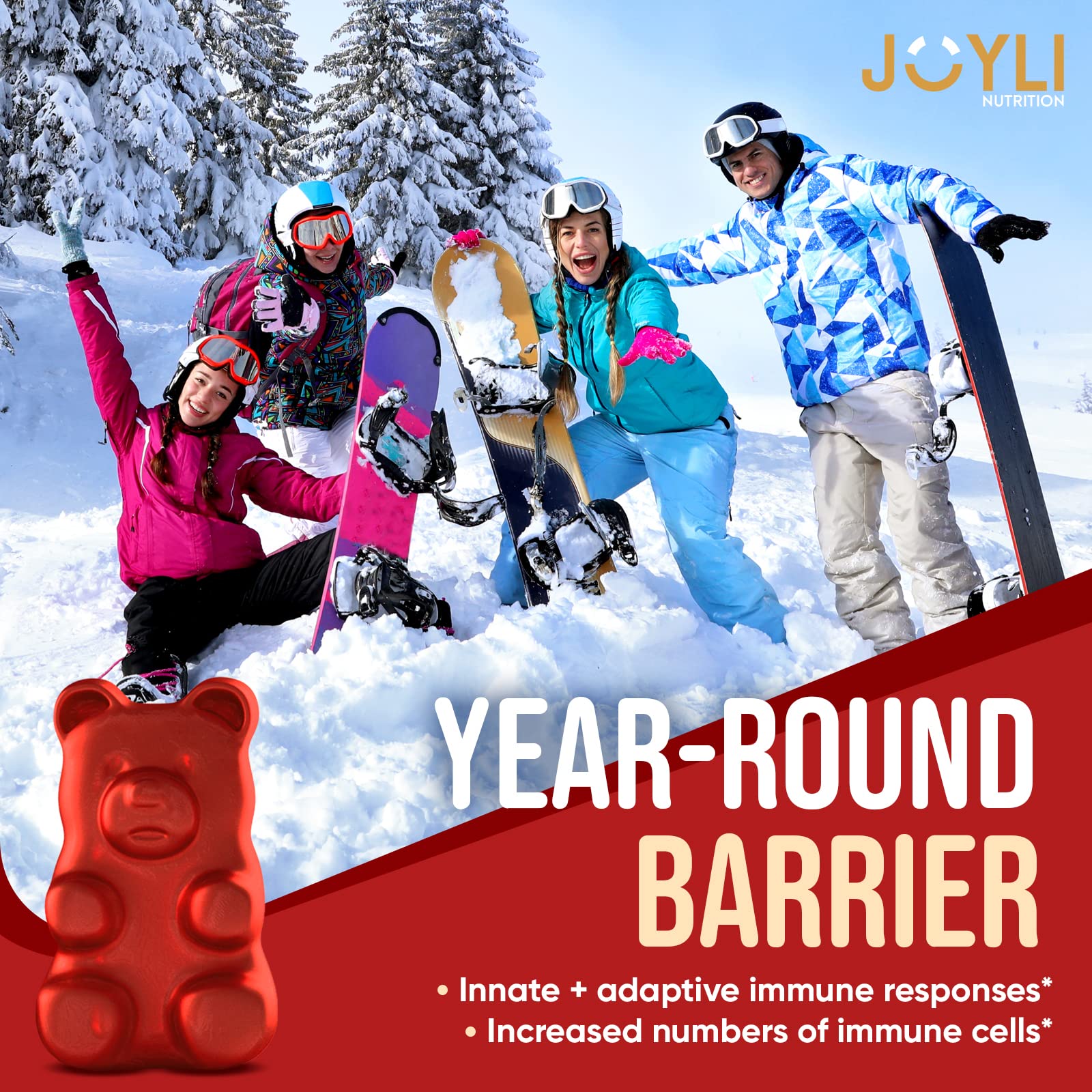 JOYLI Quercetin Gummies - Pure Quercetin with Bromelain Zinc Vitamin C & Vitamin D3 JOYLI NutritionUS supplements